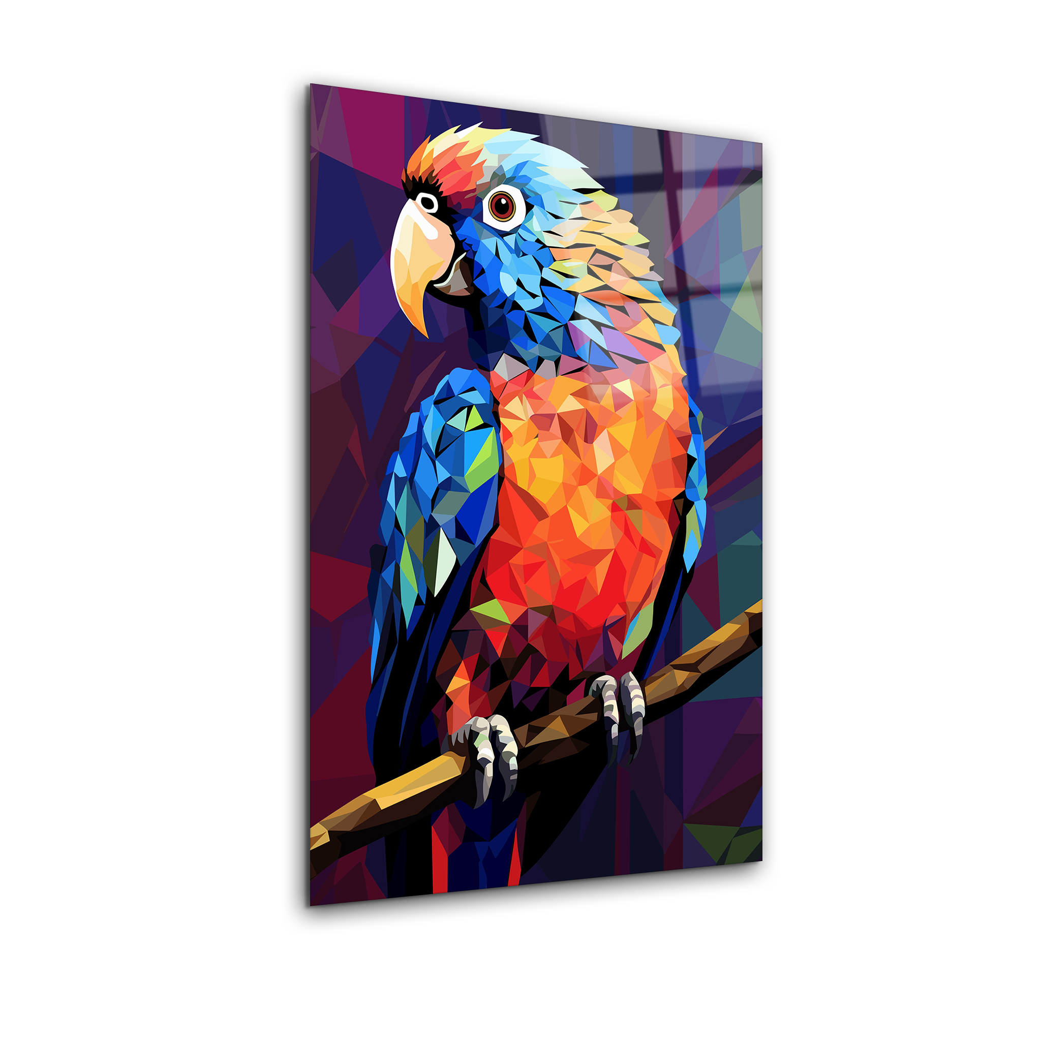 Colorful Parrot Pop Art | Premium HD Metal Wall Art