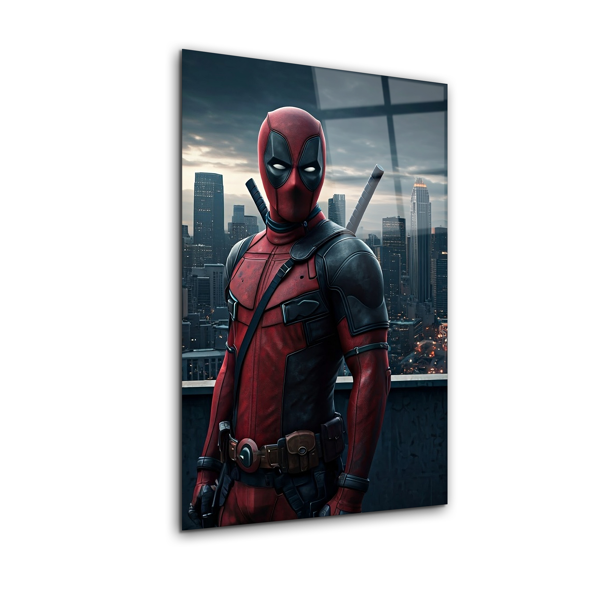 Deadpool Night Stalker | Premium HD Metal Wall Art