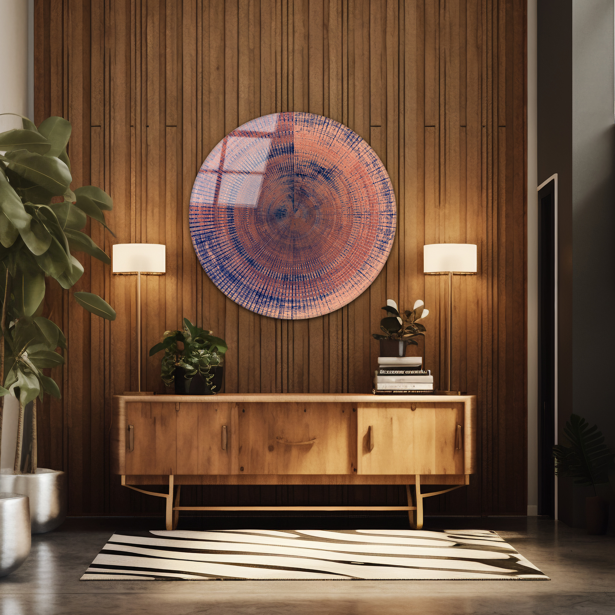 Abstract Loop | Premium HD Round Wall Art