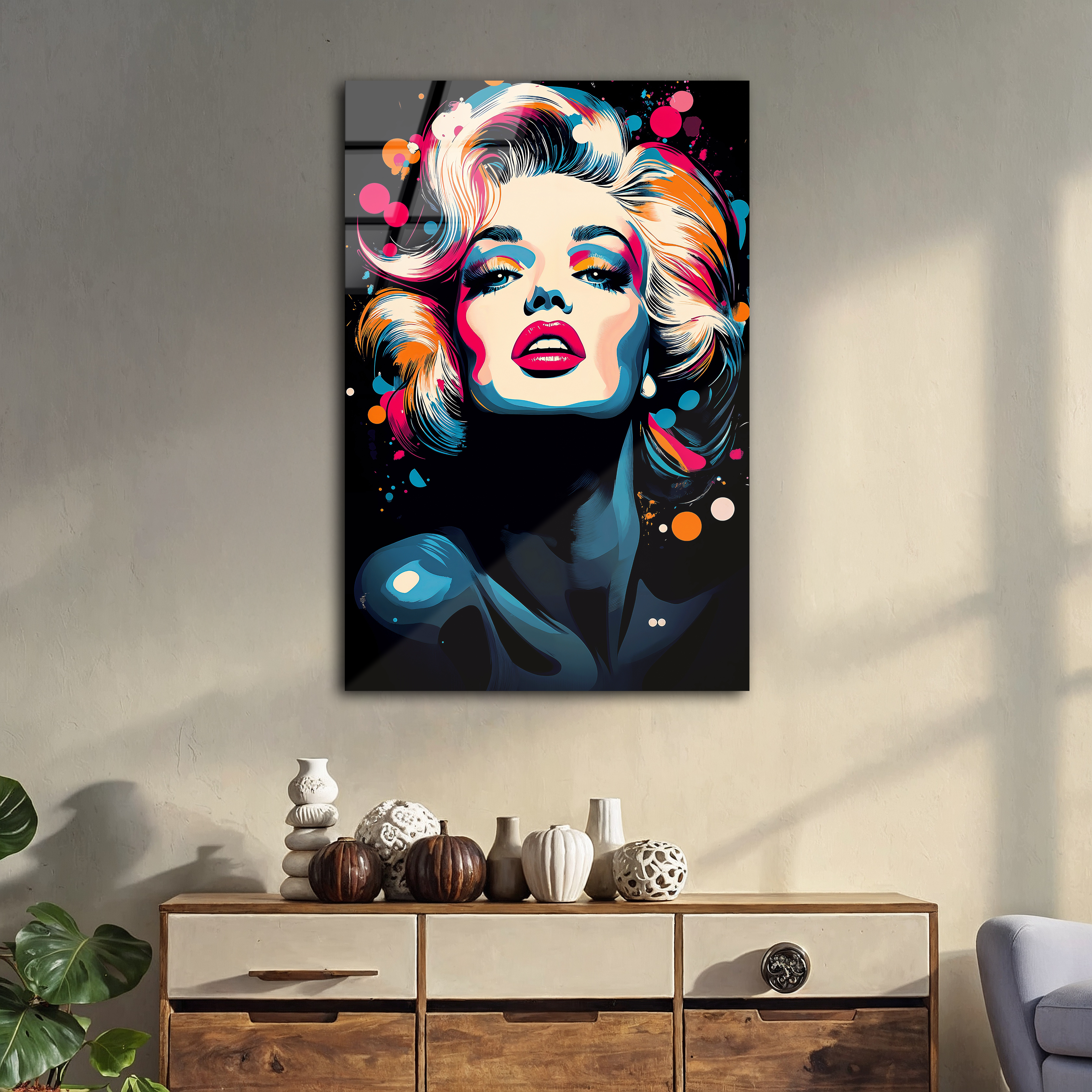 Marilyn Monroe Pop Art | Premium HD Metal Wall Art
