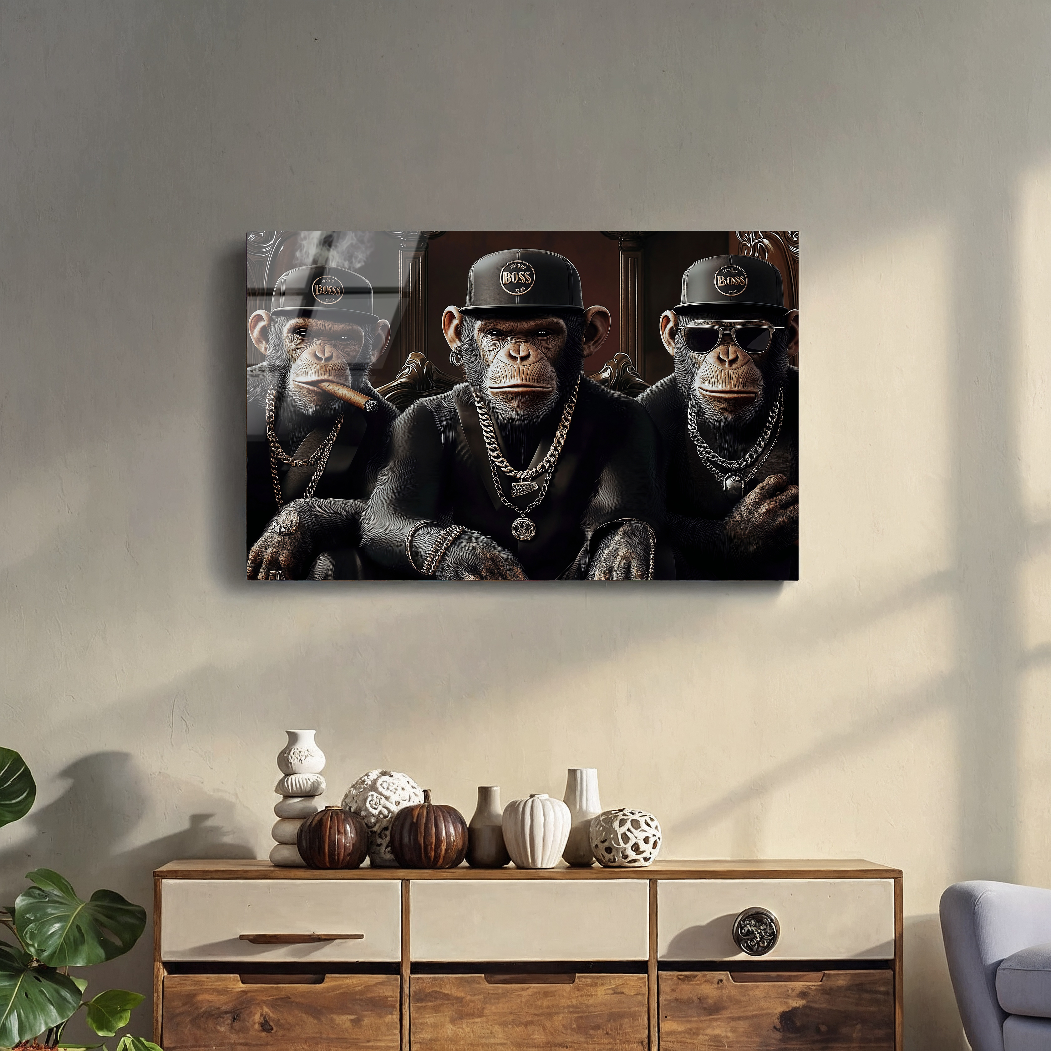 Cool Monkeys Pop Art | Premium HD Metal Wall Art - DezignArt