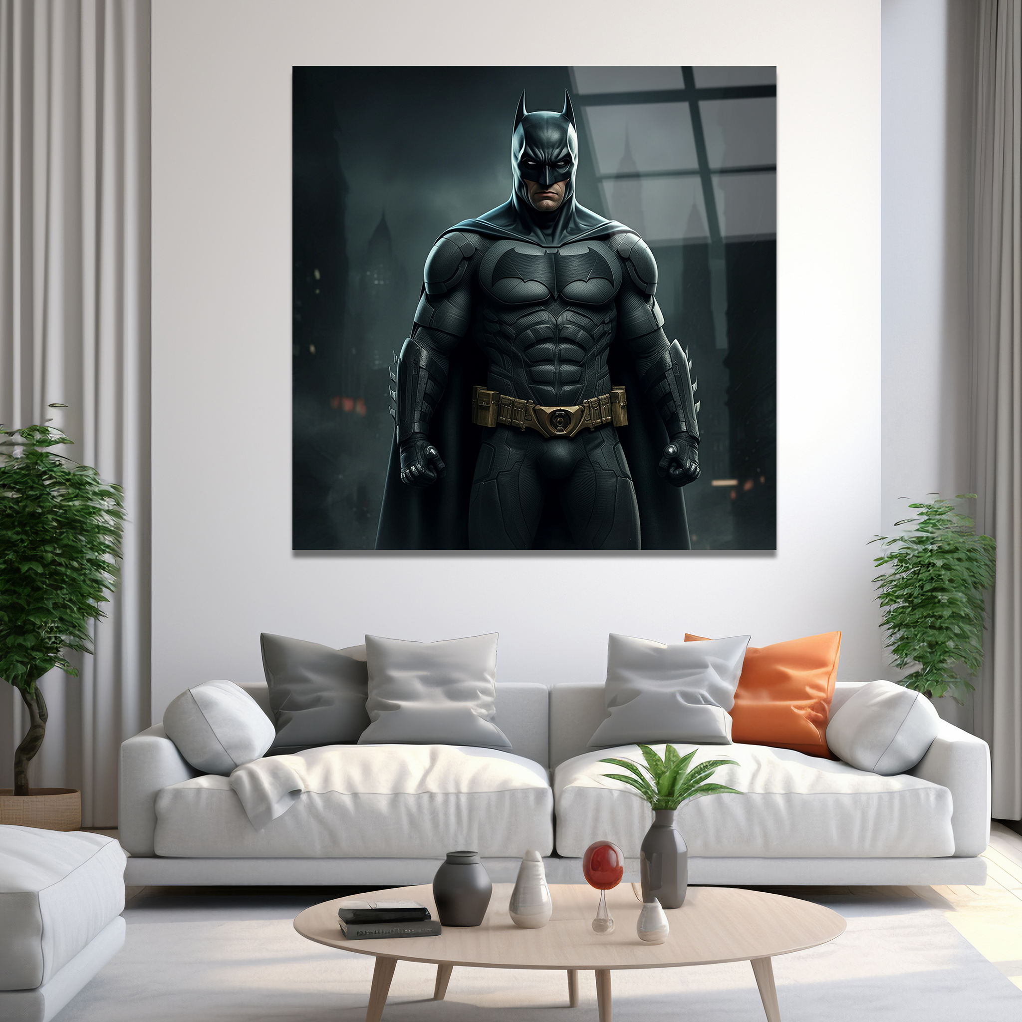 Batman Realistic Portrait | Premium HD Metal Wall Art