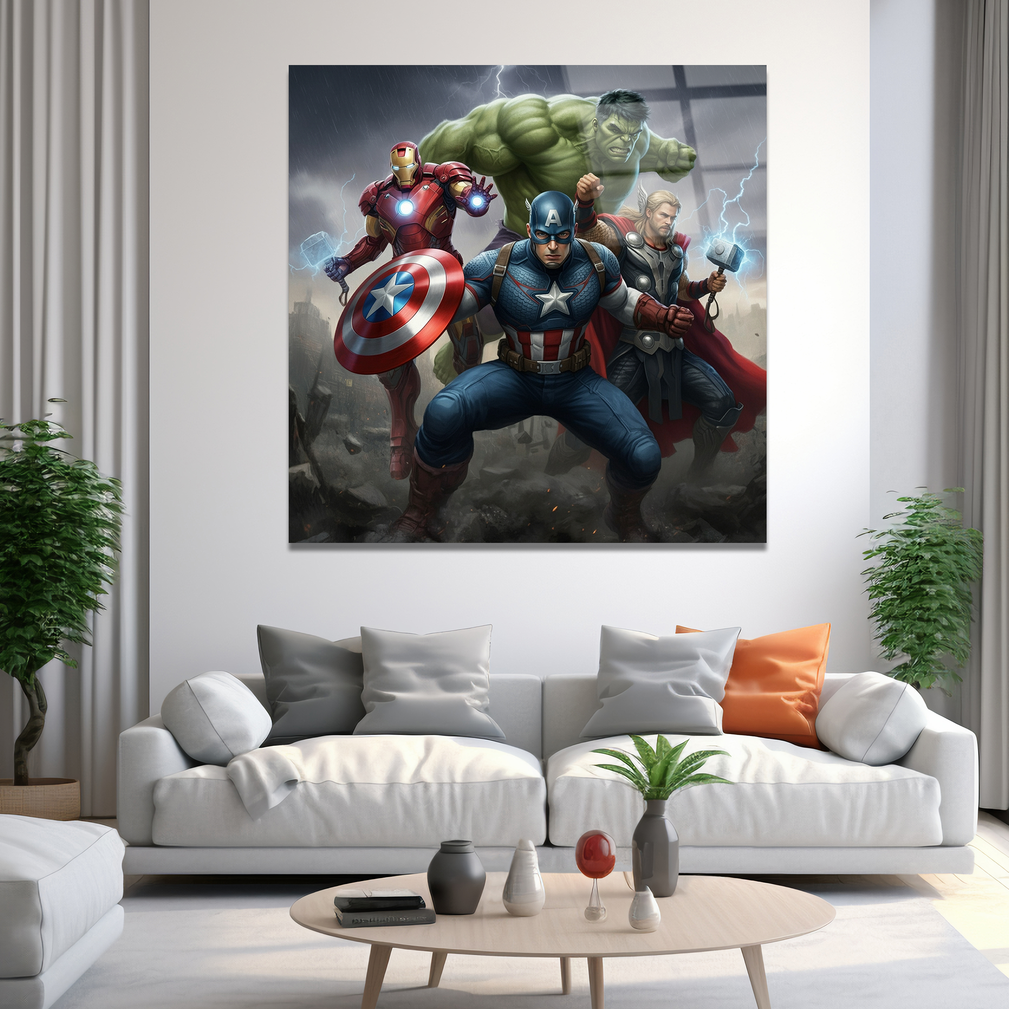 Avengers Superheroes | Premium HD Metal Wall Art
