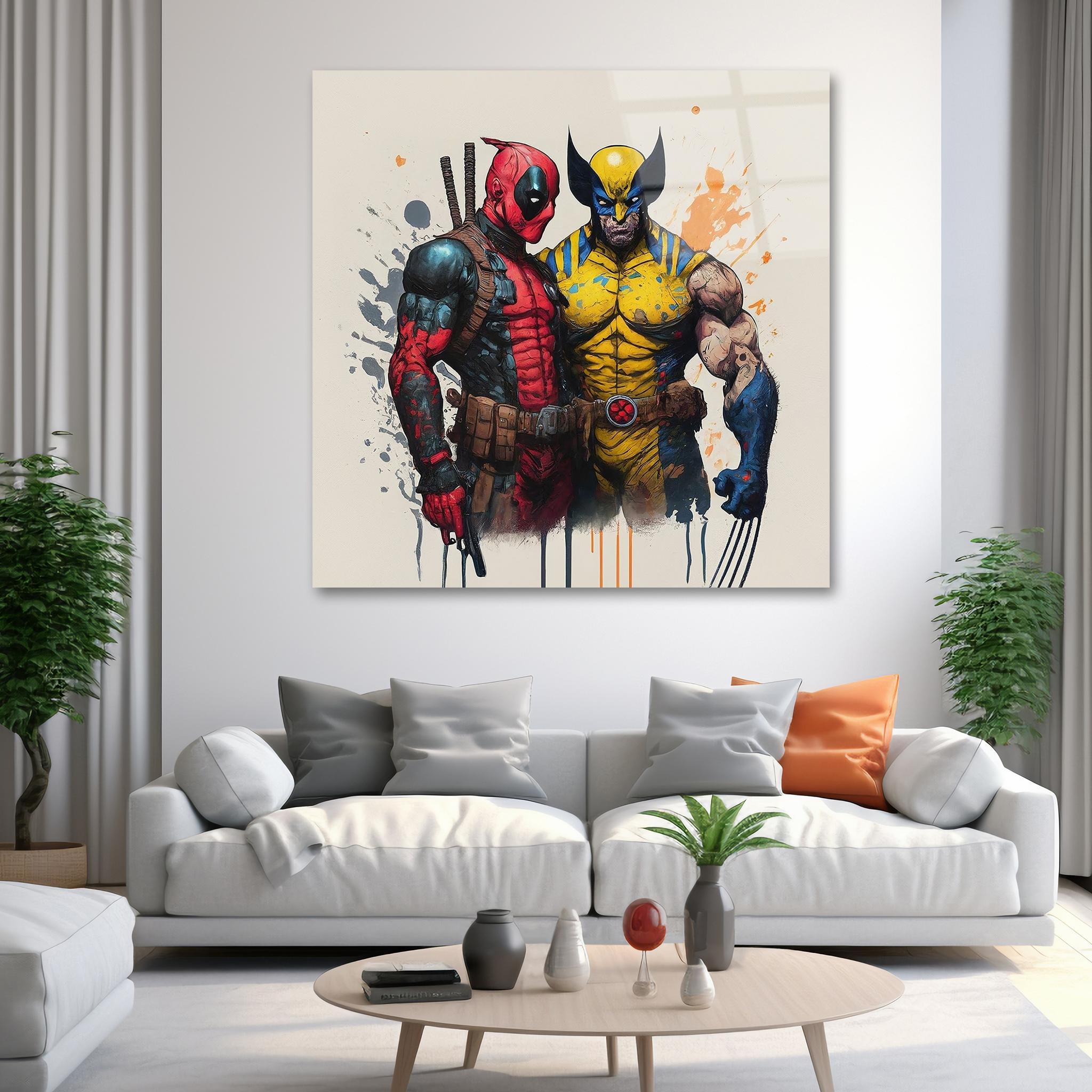 Deadpool & Wolverine Duo | Premium HD Metal Wall Art