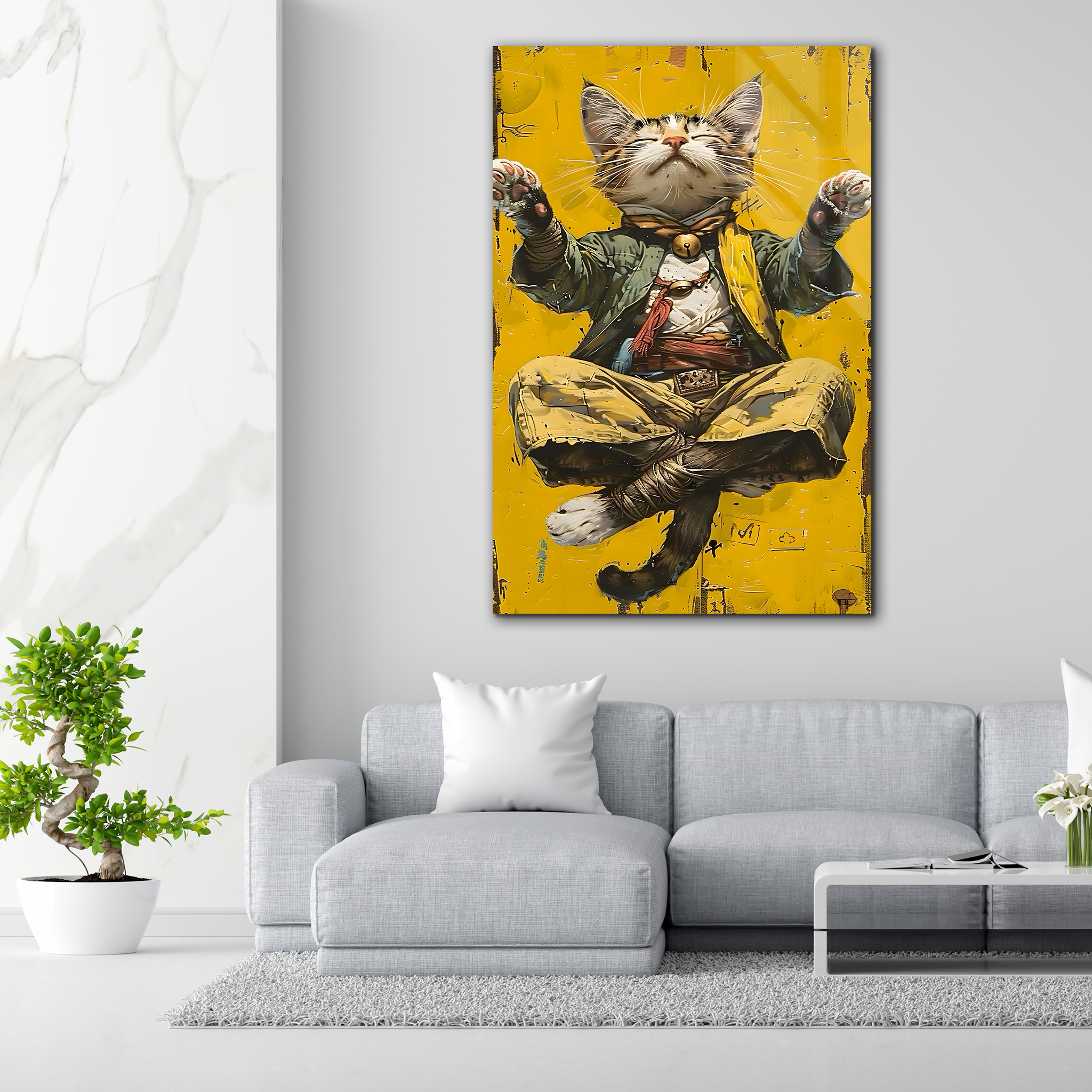 The Zen Cat | Premium HD Metal Wall Art