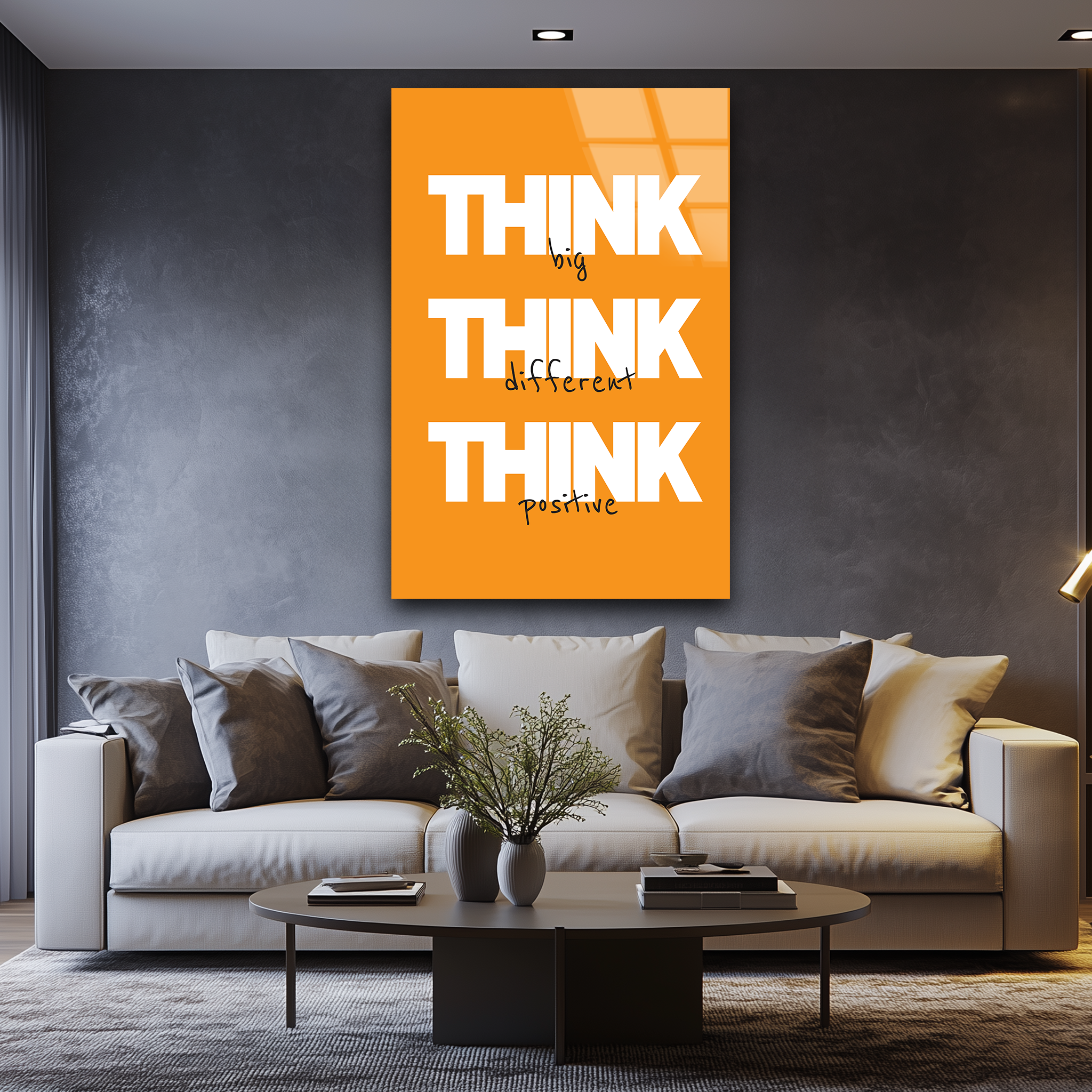 THINK | Premium HD Metal Wall Art