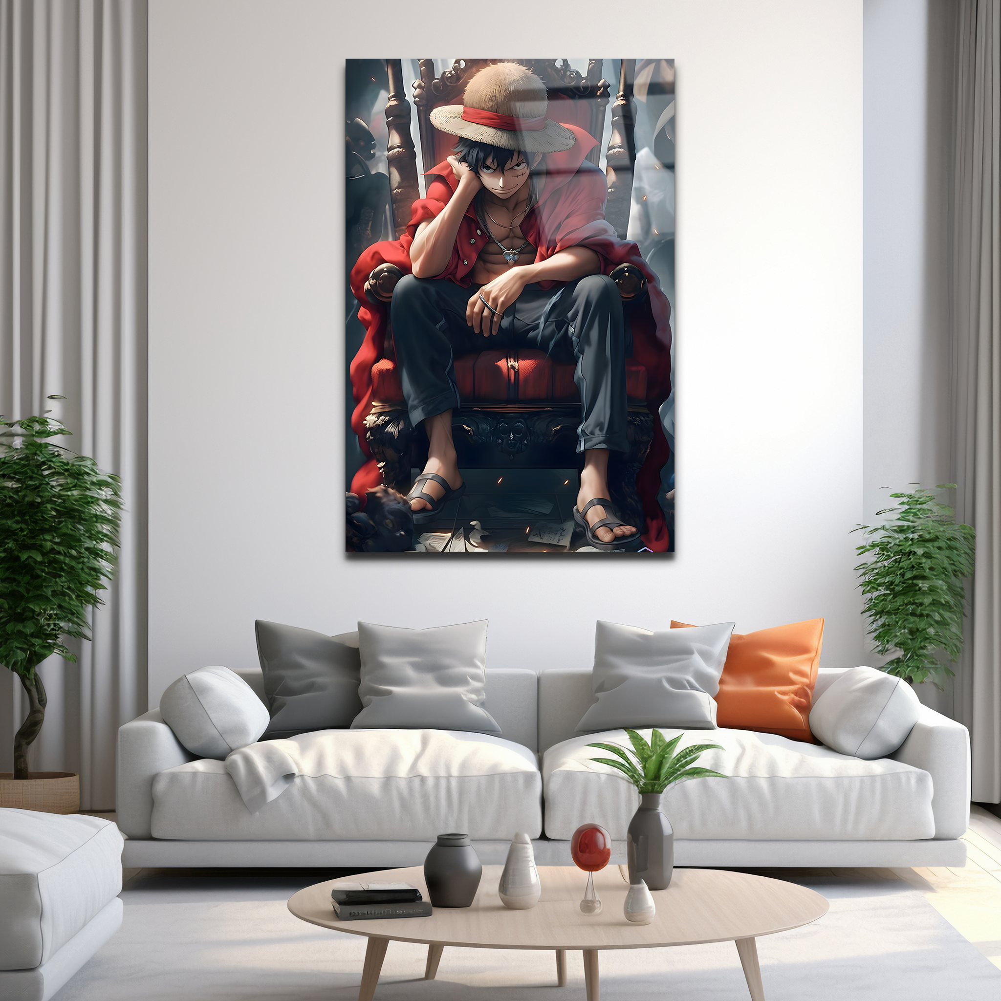 Monkey D. Luffy: The Pirate King in the Making | Premium HD Metal Wall Art