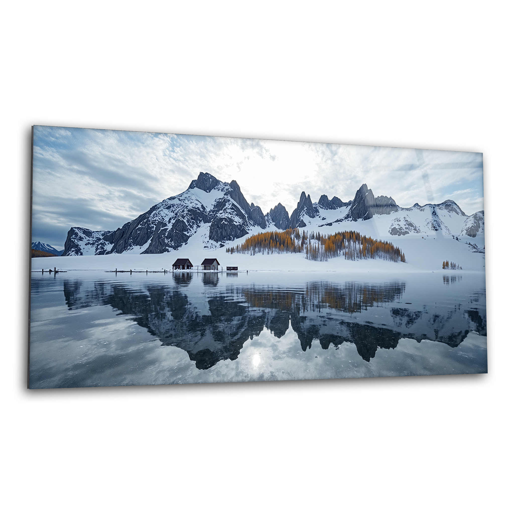 Winter Reflections | Premium HD Metal Wall Art
