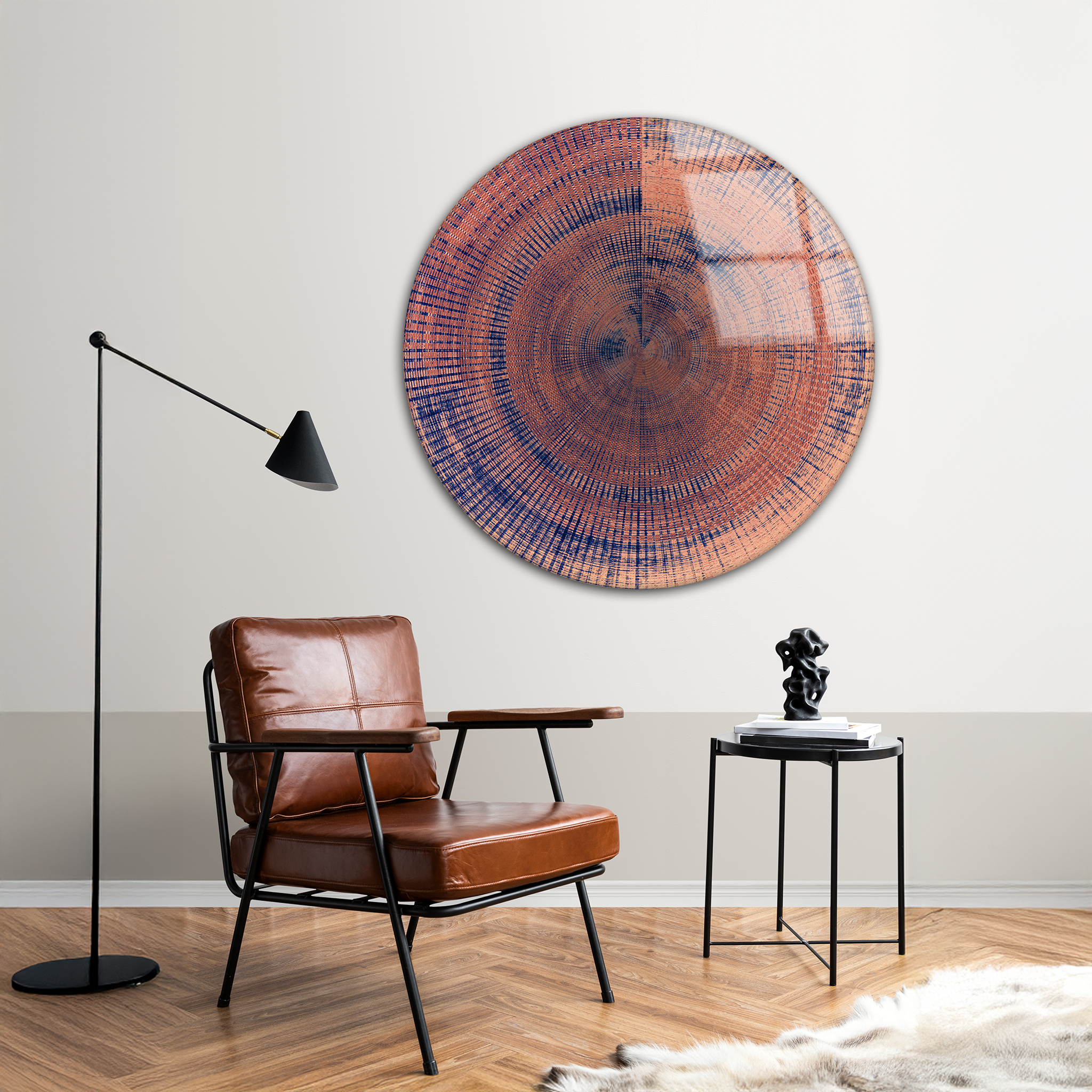 Abstract Loop | Premium HD Round Wall Art