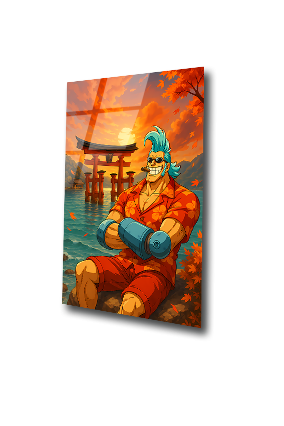 Franky: The Super Shipwright in Autumn Splendor | Premium HD Metal Wall Art