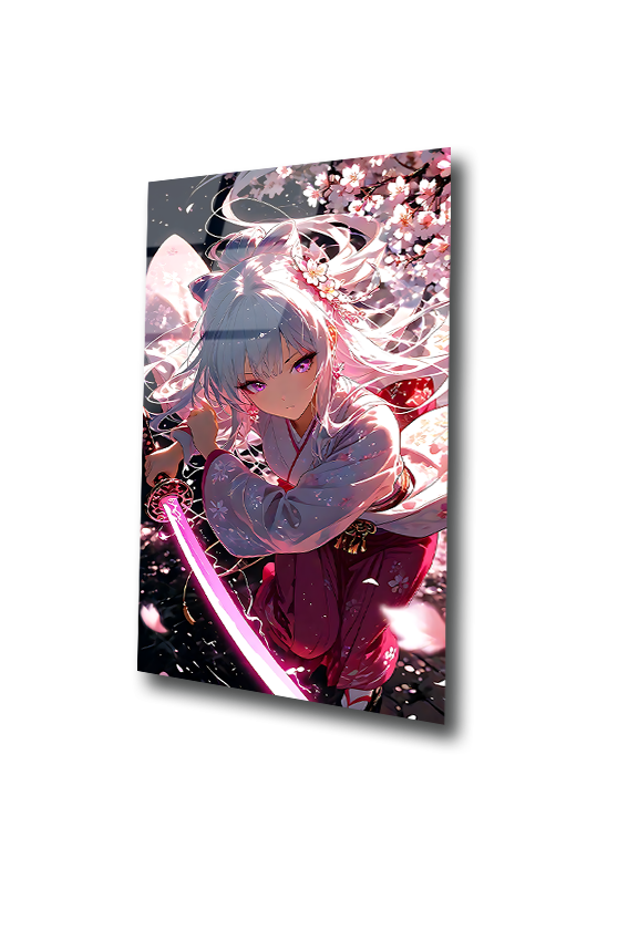 Yae Miko: Blossom of Thunder | Premium HD Metal Wall Art