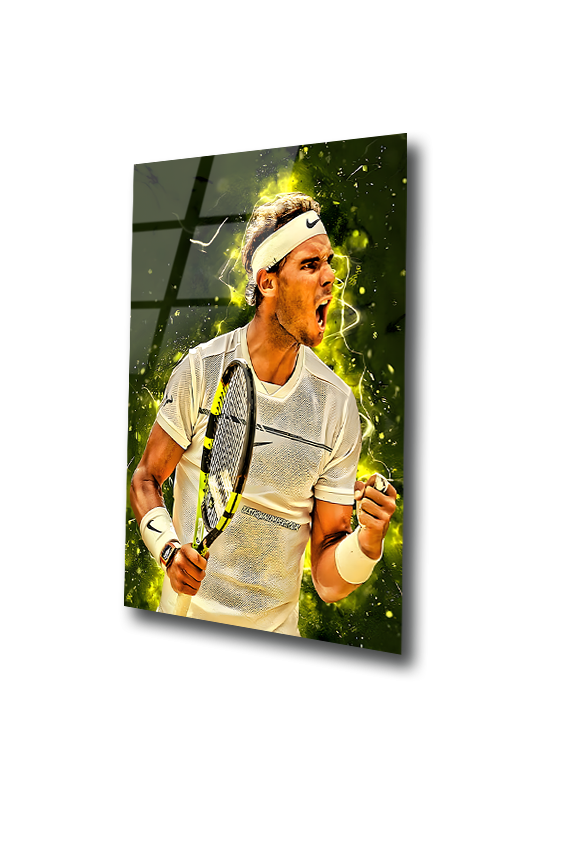 Rafael Nadal: The Storm of Determination | Premium HD Metal Wall Art