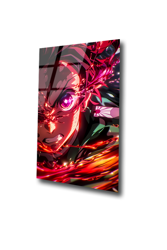 Tanjiro: Heart of the Burning Sun | Premium HD Metal Wall Art