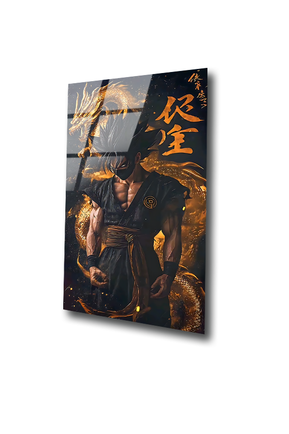 Goku: Shadow Dragon Ascendant | Premium HD Metal Wall Art