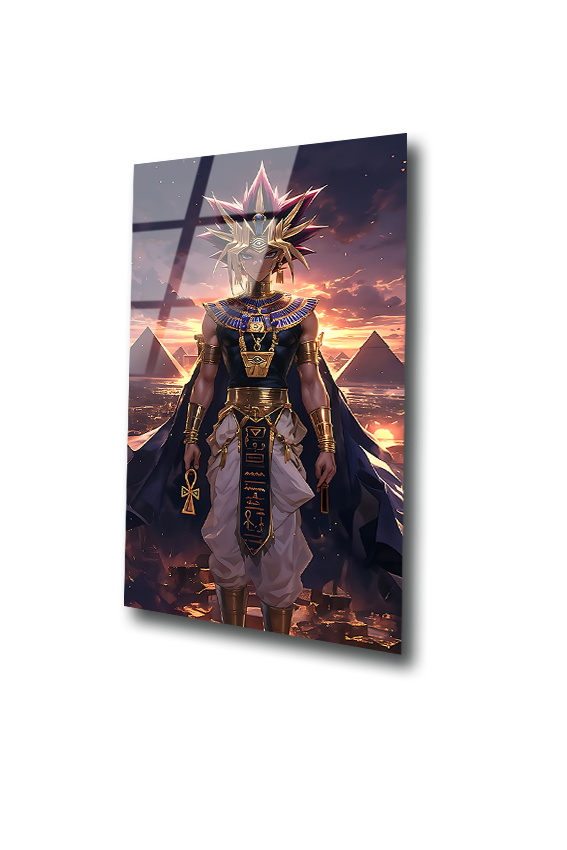 Yugi Muto: The Eternal King of Games | Premium HD Metal Wall Art