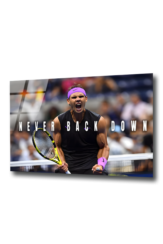 Rafael Nadal: The Spirit of Relentless Grit | Premium HD Metal Wall Art