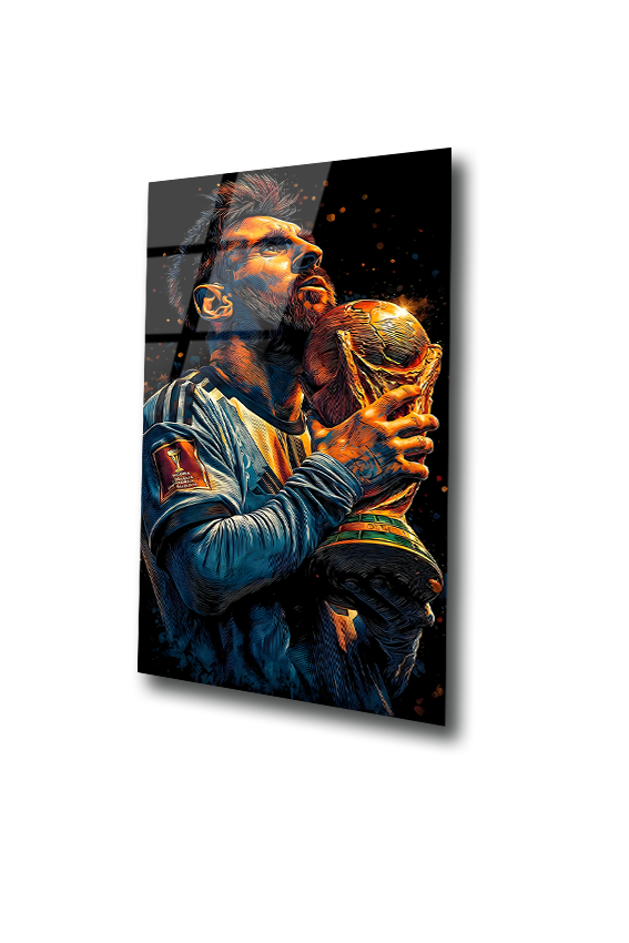 Messi : The Moment of Immortality | Premium HD Metal Wall Art