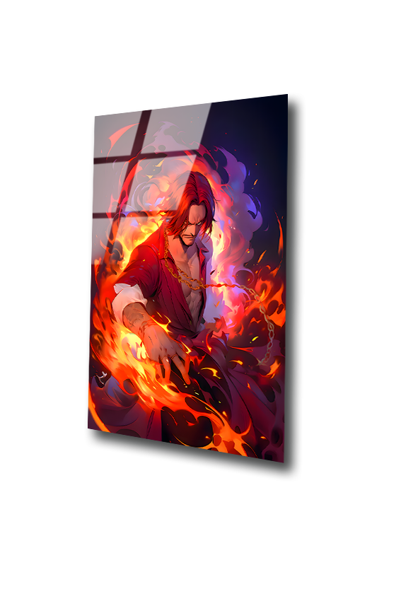 Shanks: The Flame of Kings| Premium HD Metal Wall Art