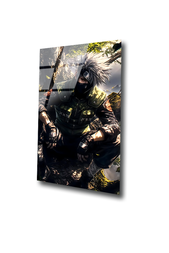 Kakashi: The Silent Shadow of Konoha | Premium HD Metal Wall Art