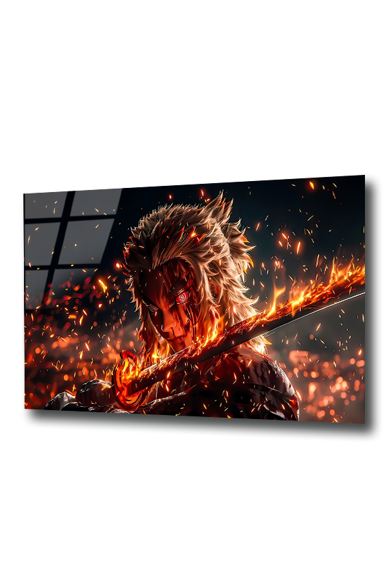 Rengoku: Ember of Justice | Premium HD Metal Wall Art