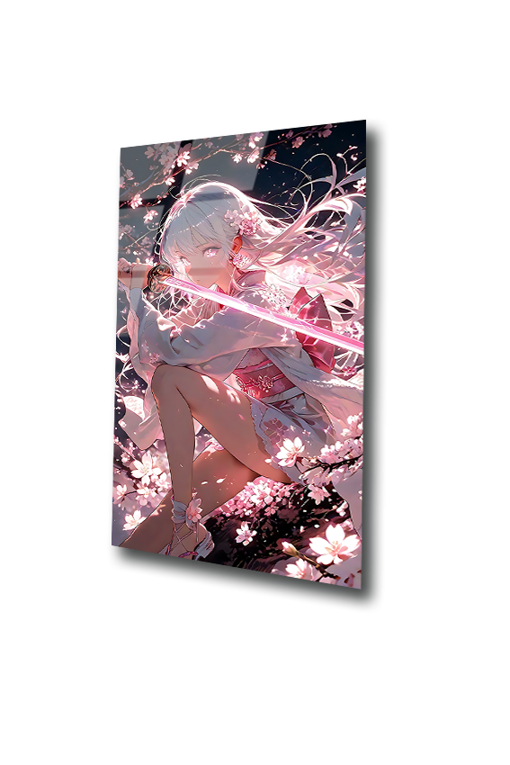 Yae Miko: Sakura Fox of the Sacred Blade | Premium HD Metal Wall Art