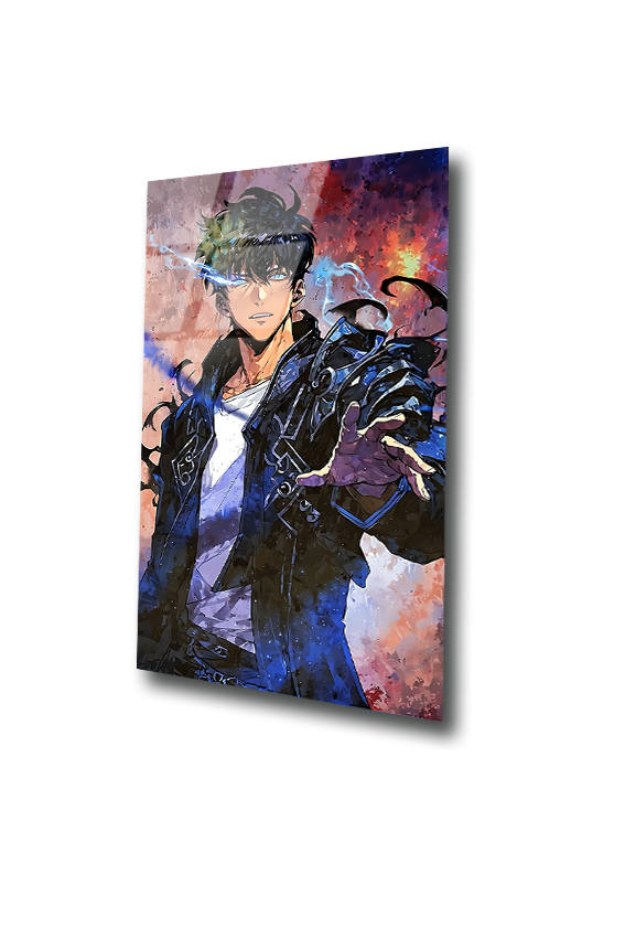 Sung Jinwoo: Shadow Monarch’s Awakening | Premium HD Metal Wall Art