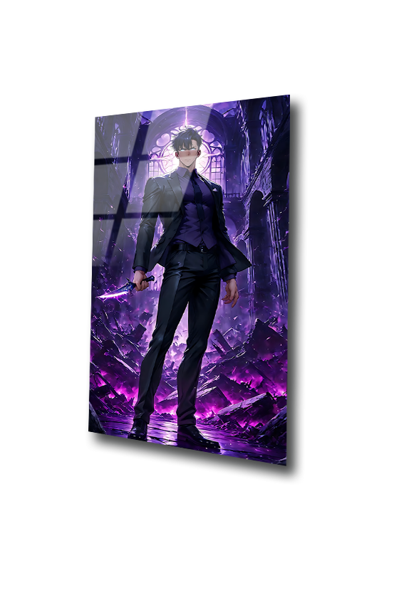 Sung Jinwoo: Monarch of Shadows | Premium HD Metal Wall Art