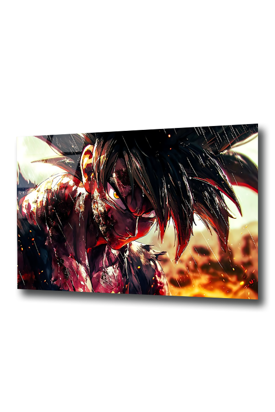 Goku: Ember of Hope | Premium HD Metal Wall Art