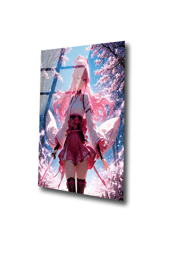 Yae Miko: Radiance of the Sakura Shrine | Premium HD Metal Wall Art