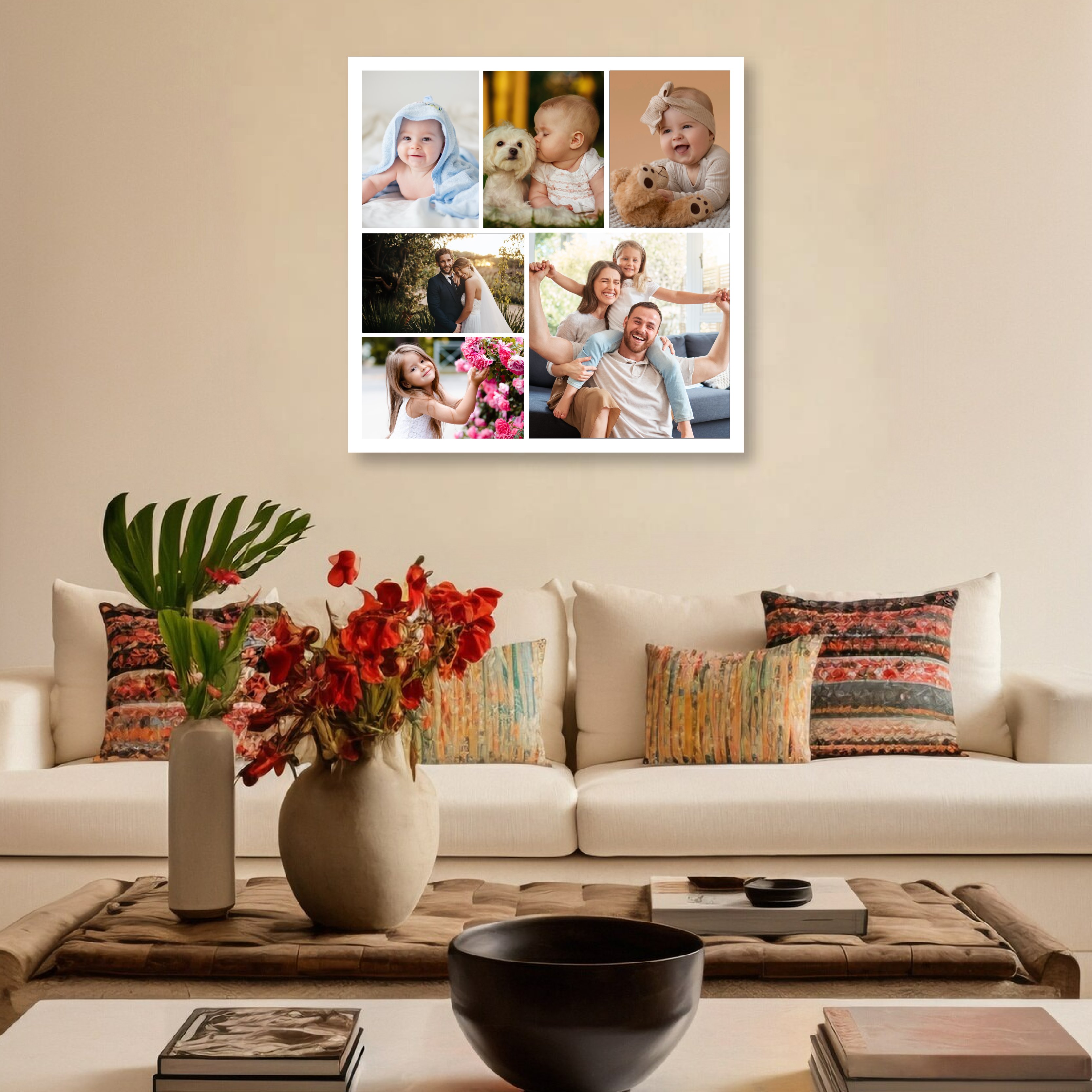 Photo Collage Customized Wall Art | Premium HD Metal Wall Art