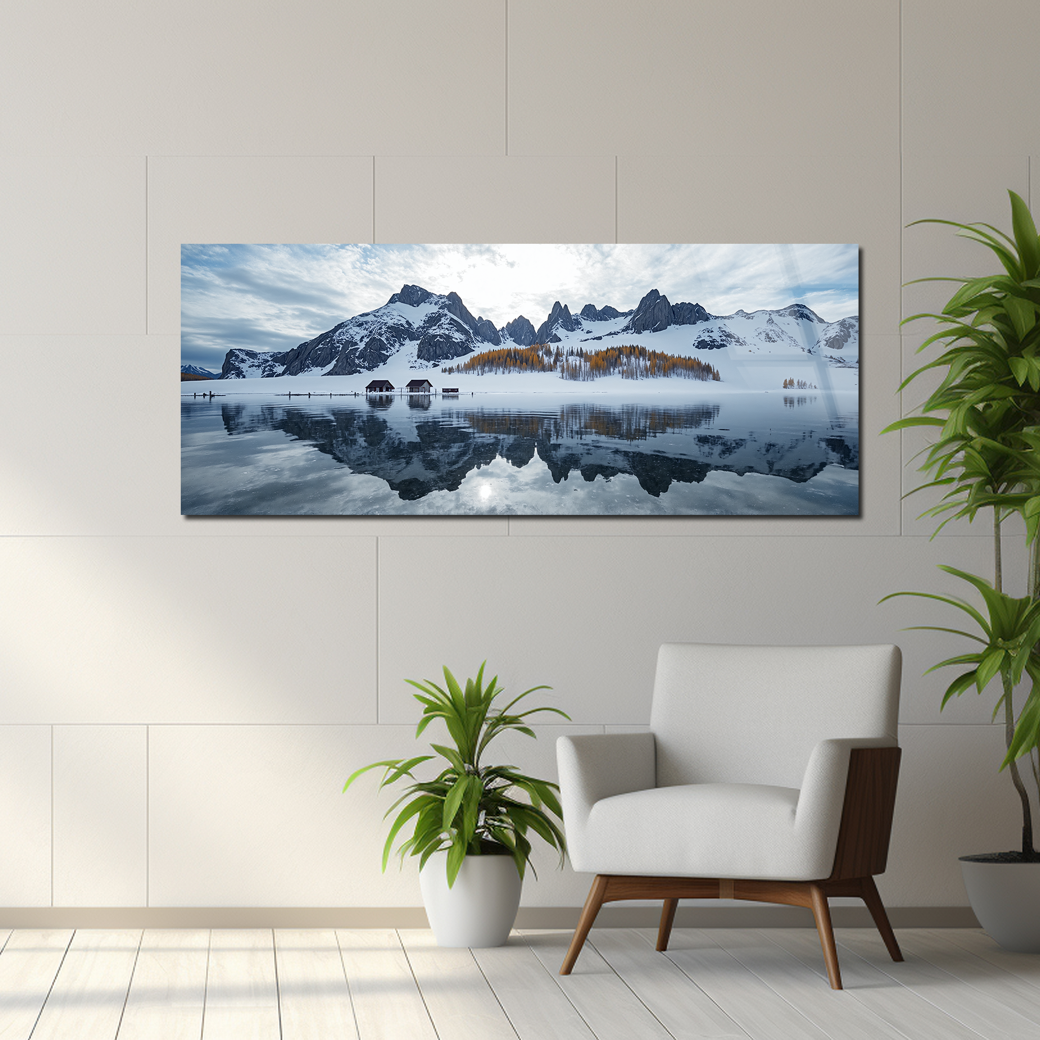 Winter Reflections | Premium HD Metal Wall Art