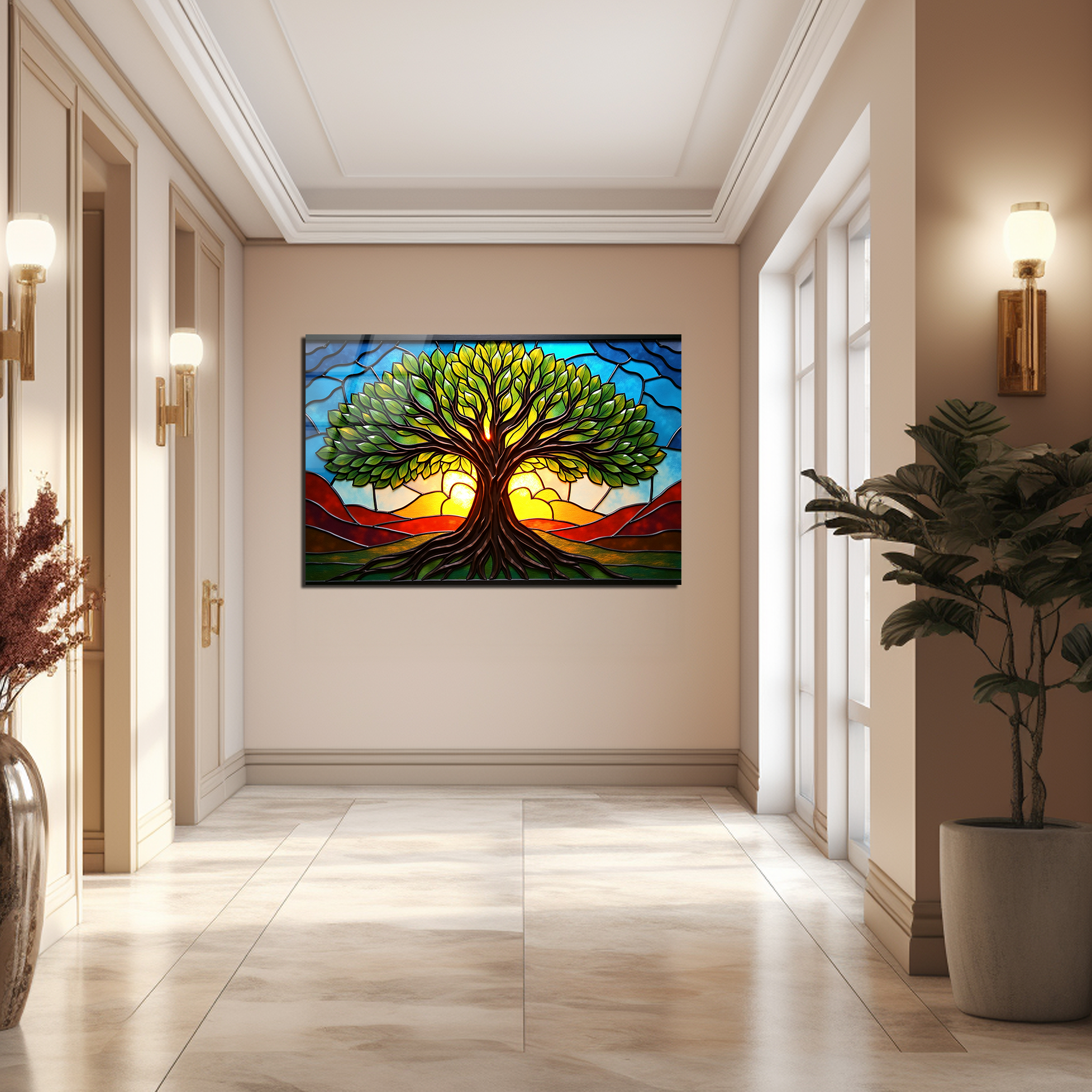 Mosaic Tree of Life | Premium HD Metal Wall Art