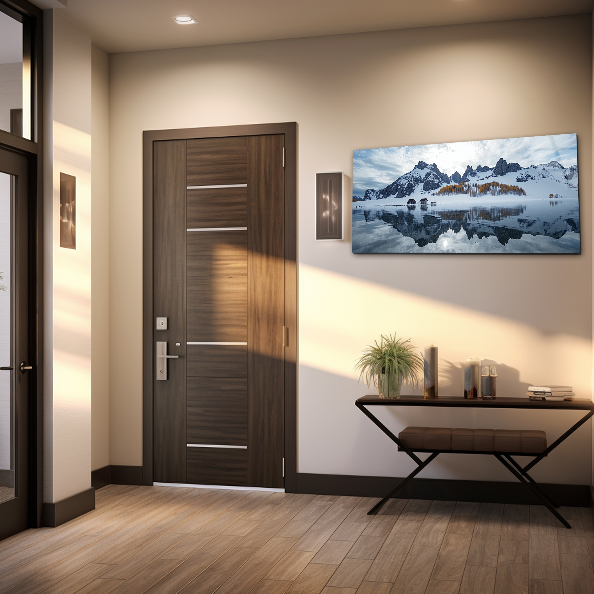 Winter Reflections | Premium HD Metal Wall Art