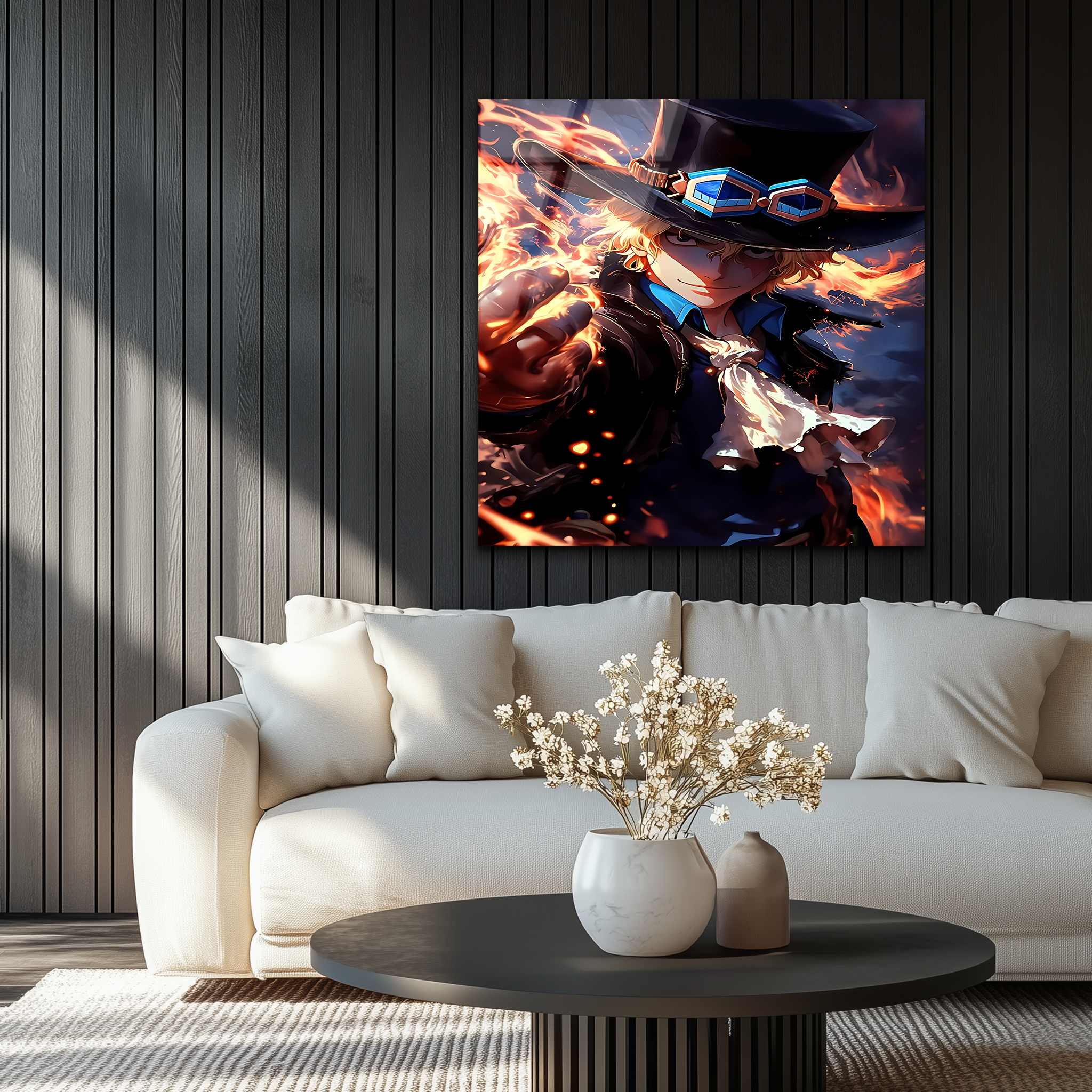 Sabo: Flames of the Revolutionary Army | Premium HD Metal Wall Art