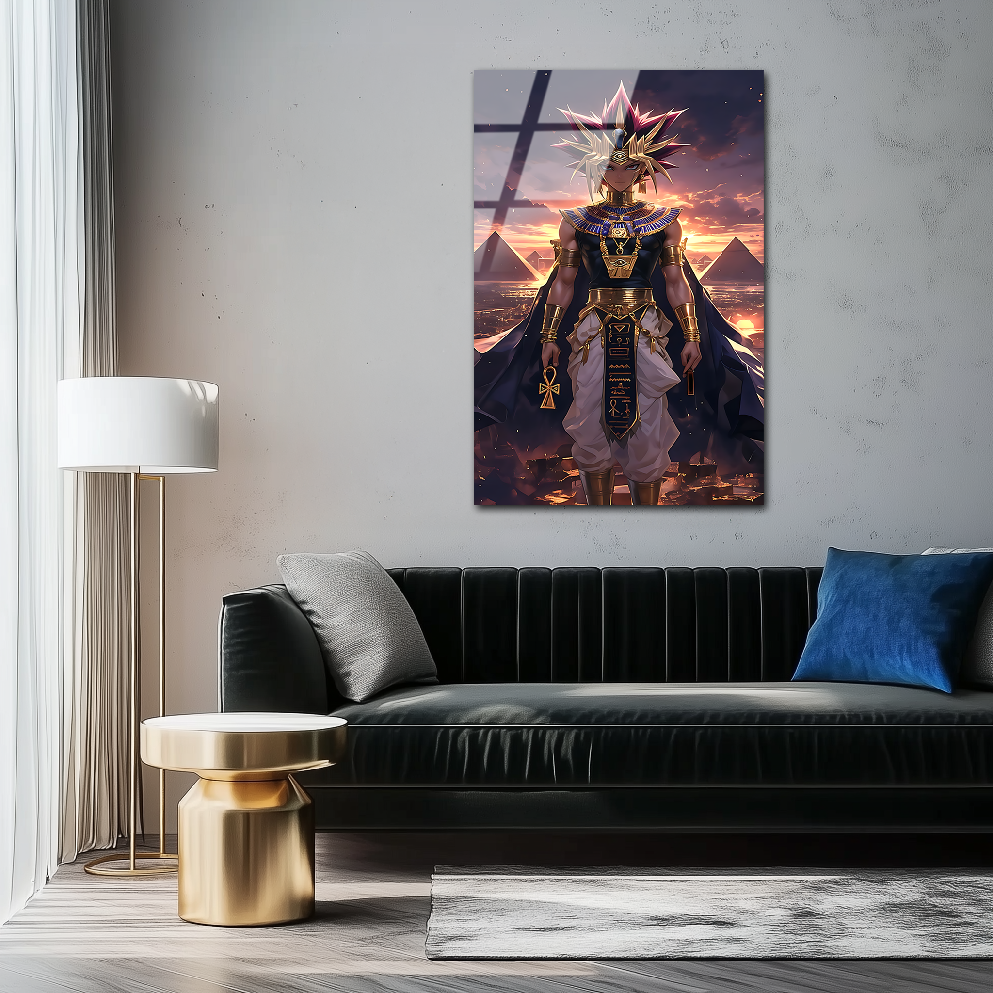 Yugi Muto: The Eternal King of Games | Premium HD Metal Wall Art