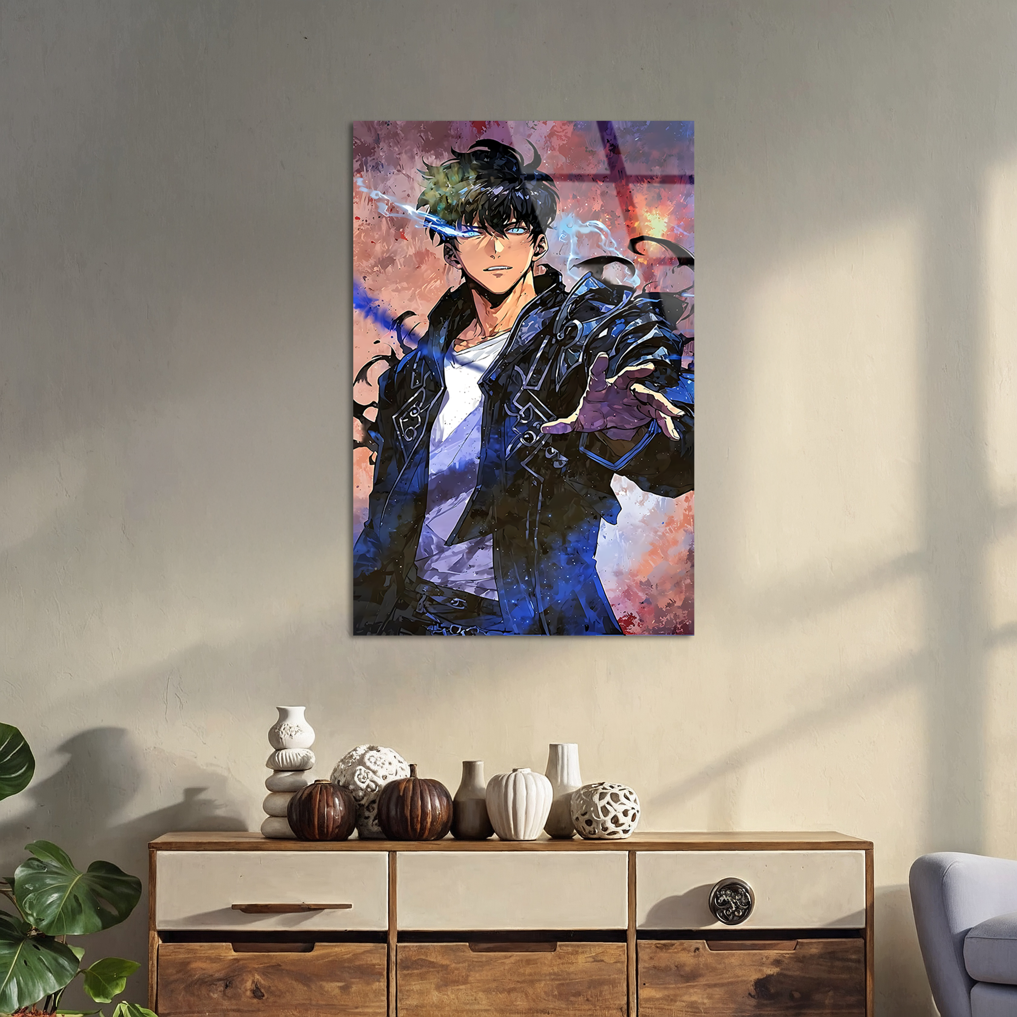 Sung Jinwoo: Shadow Monarch’s Awakening | Premium HD Metal Wall Art