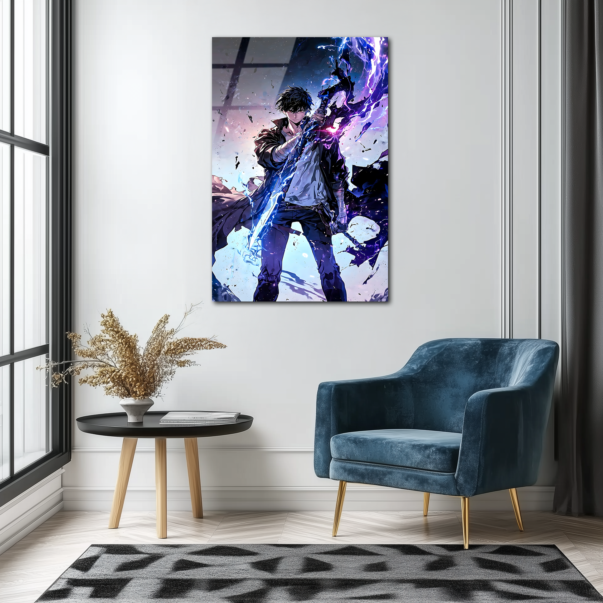 Sung Jinwoo: Shadow Monarch Ascendant | Premium HD Metal Wall Art