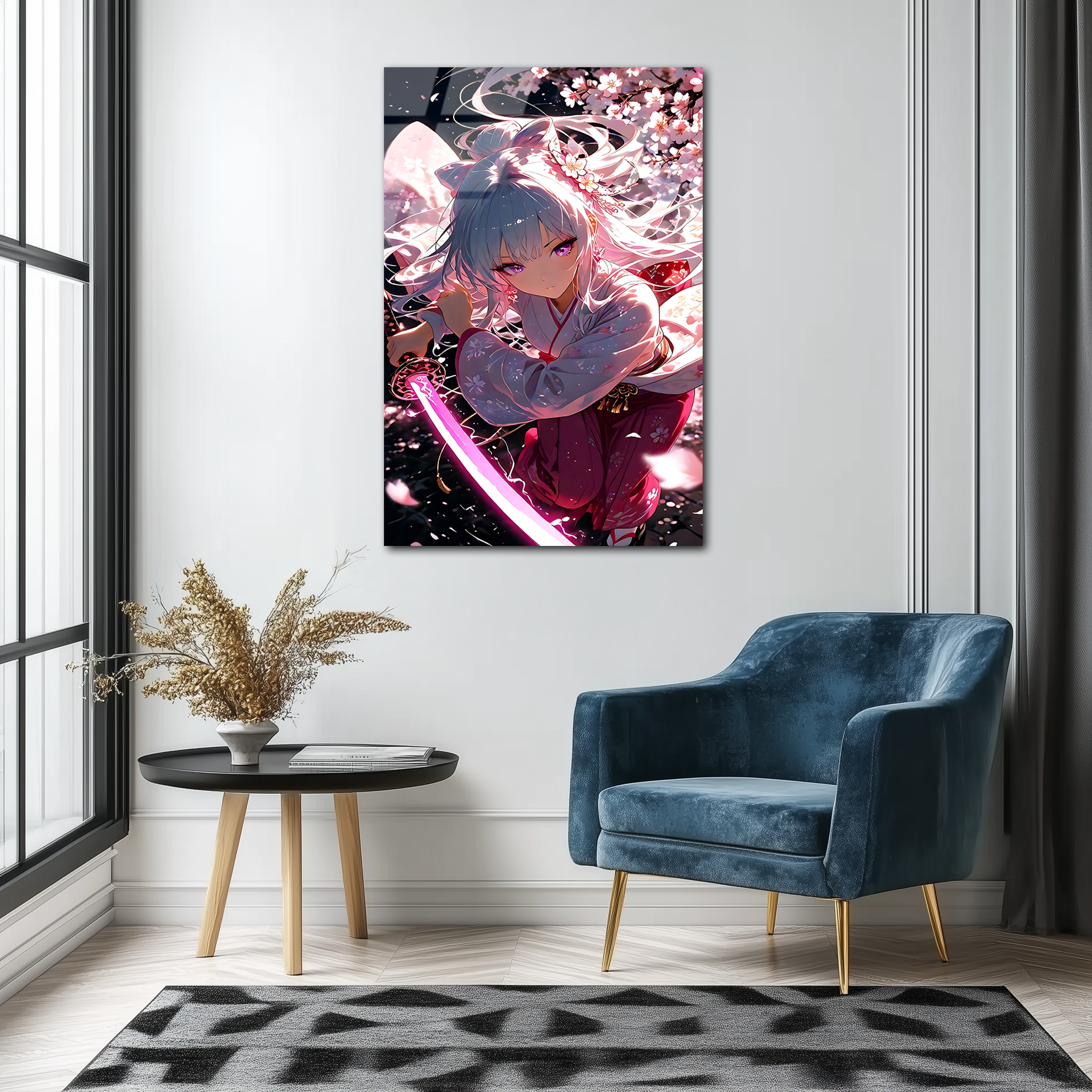 Yae Miko: Blossom of Thunder | Premium HD Metal Wall Art
