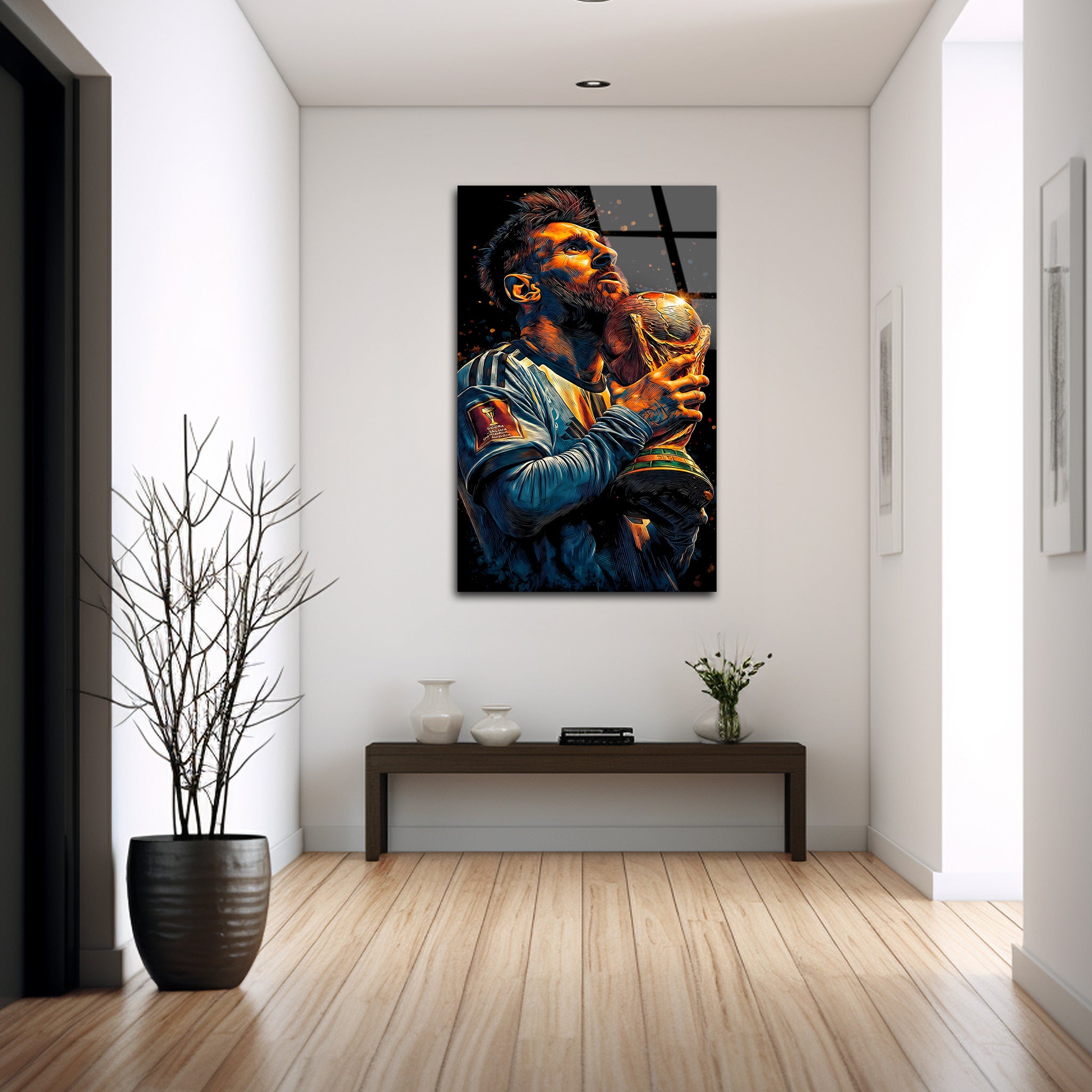 Messi : The Moment of Immortality | Premium HD Metal Wall Art