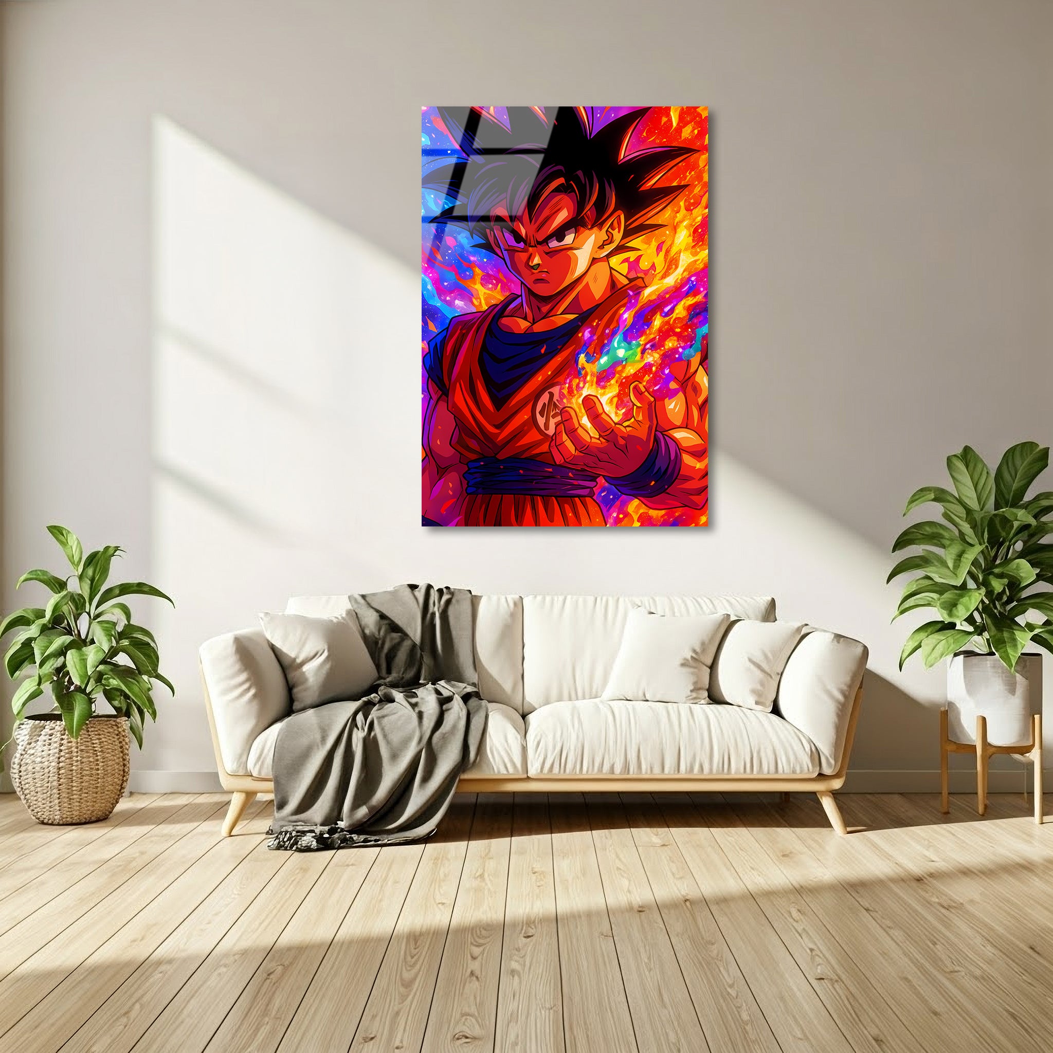 Goku: Cosmic Saiyan Ascendance | Premium HD Metal Wall Art