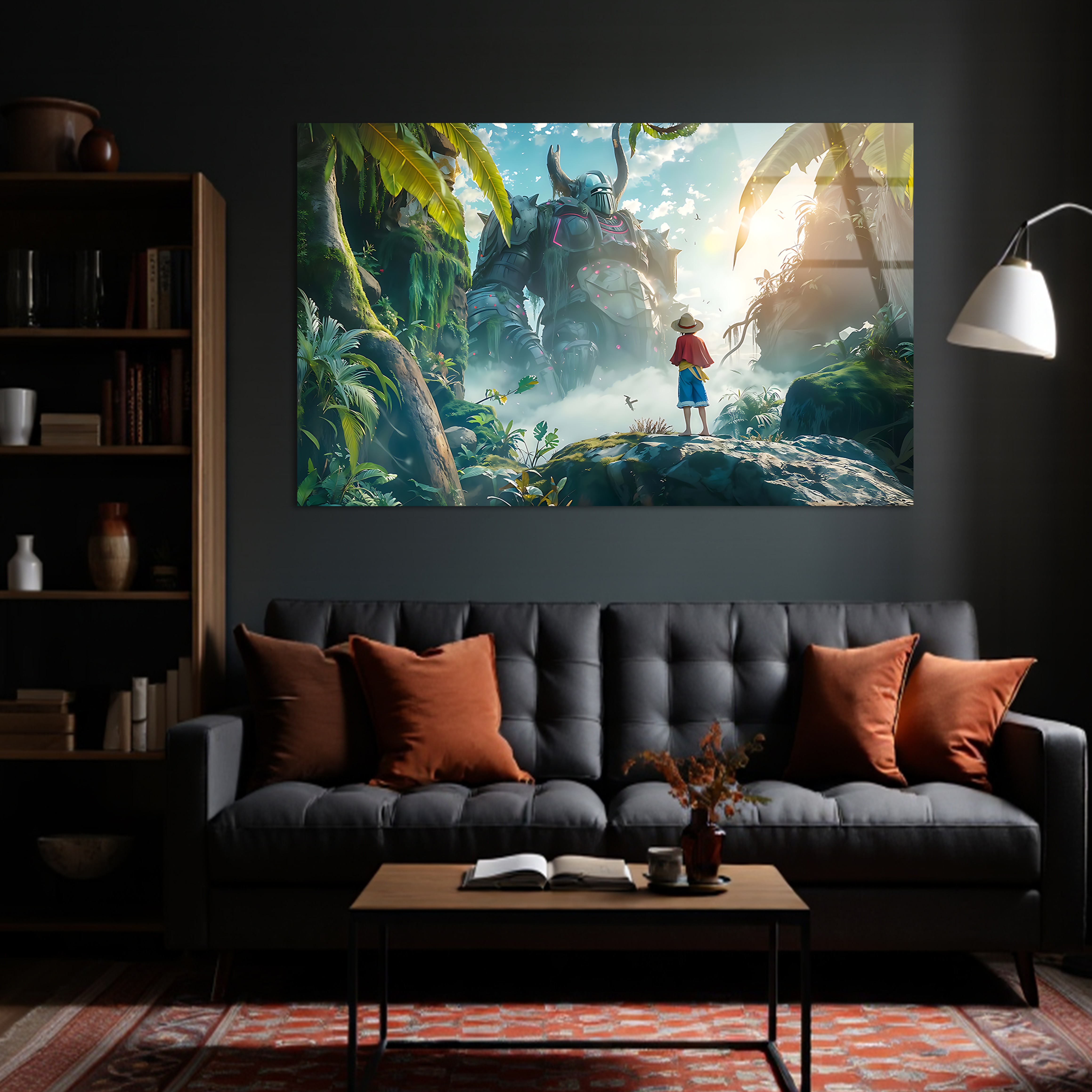 Luffy: The Dream That Shakes Giants | Premium HD Metal Wall Art