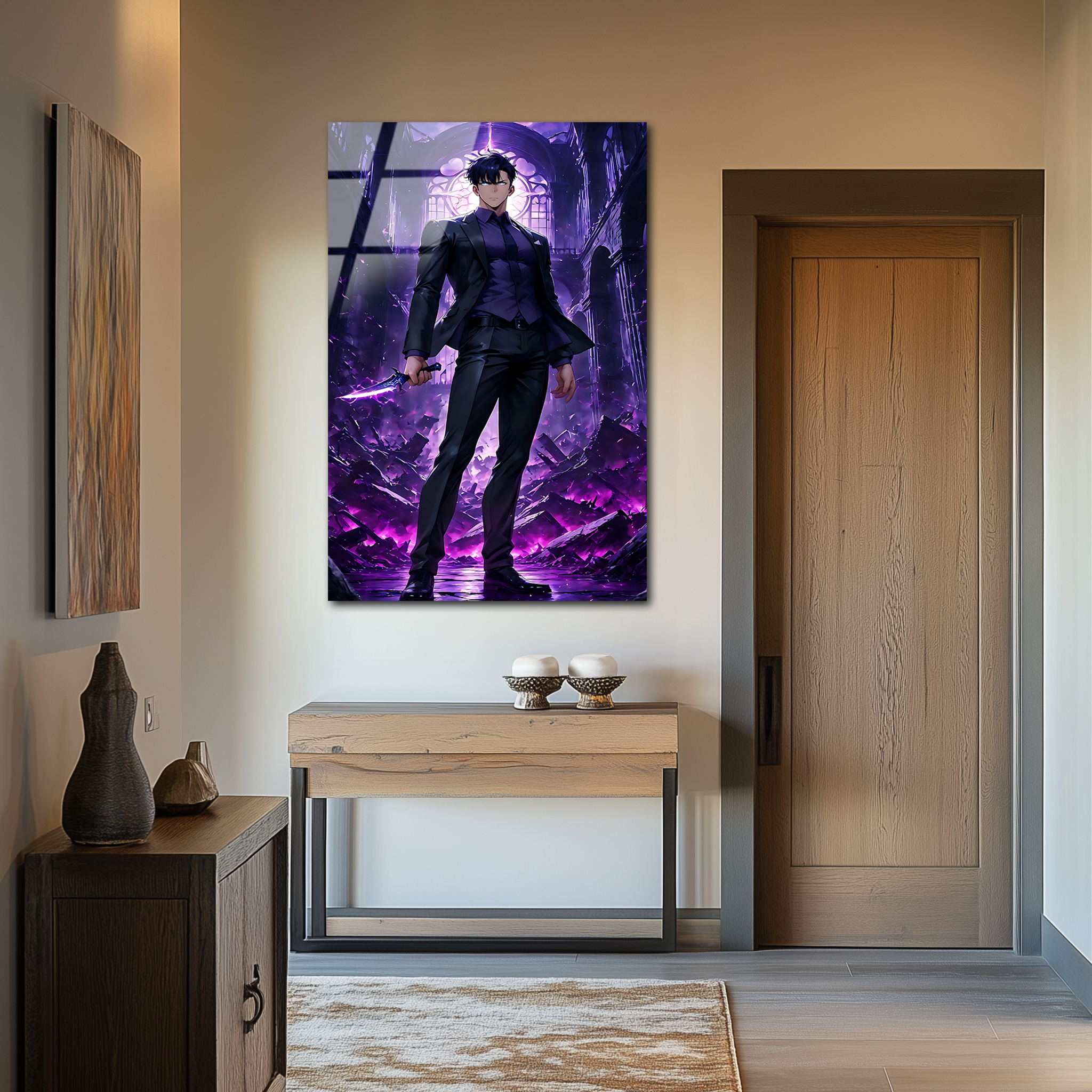 Sung Jinwoo: Monarch of Shadows | Premium HD Metal Wall Art