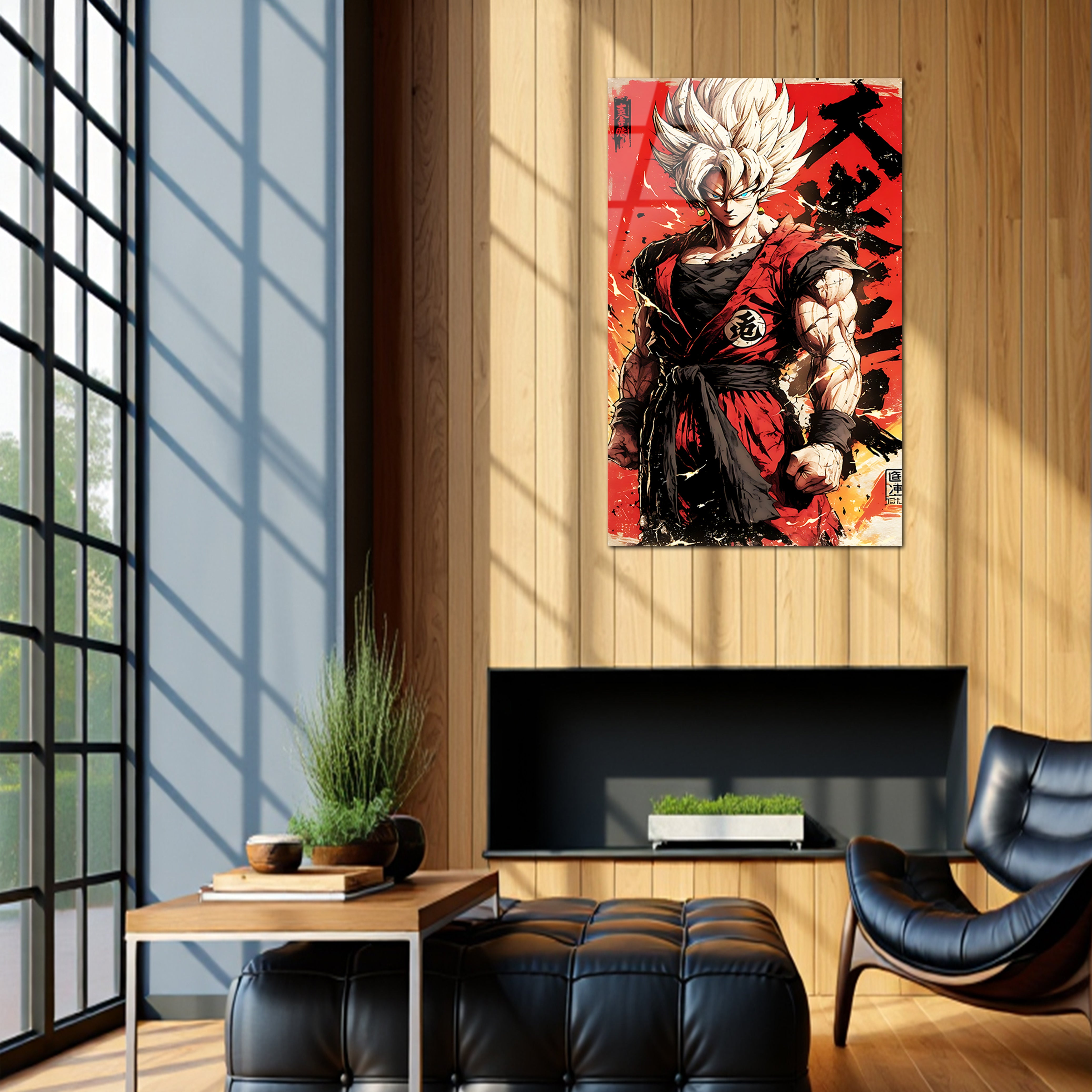 Goku: Saiyan of Unyielding Spirit | Premium HD Metal Wall Art