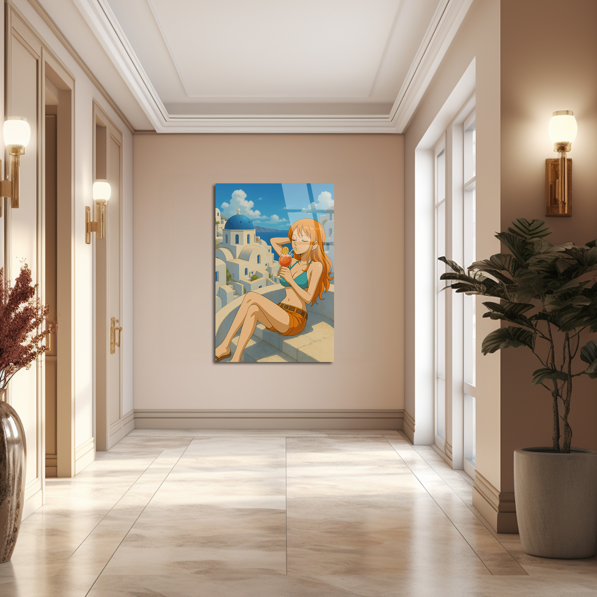 Nami: Navigator of Tranquil Horizons | Premium HD Metal Wall Art