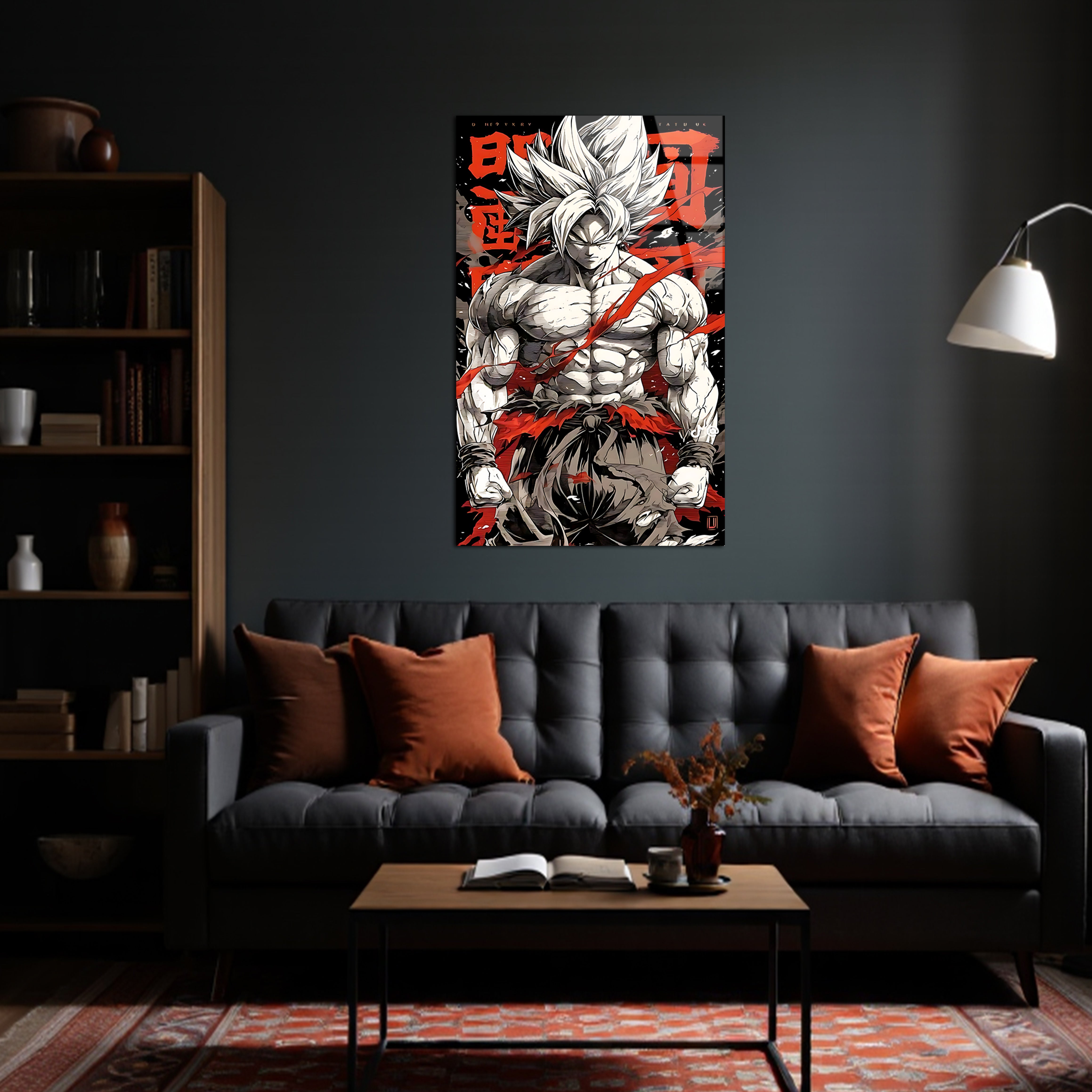 Goku: Saiyan God of Wrath | Premium HD Metal Wall Art