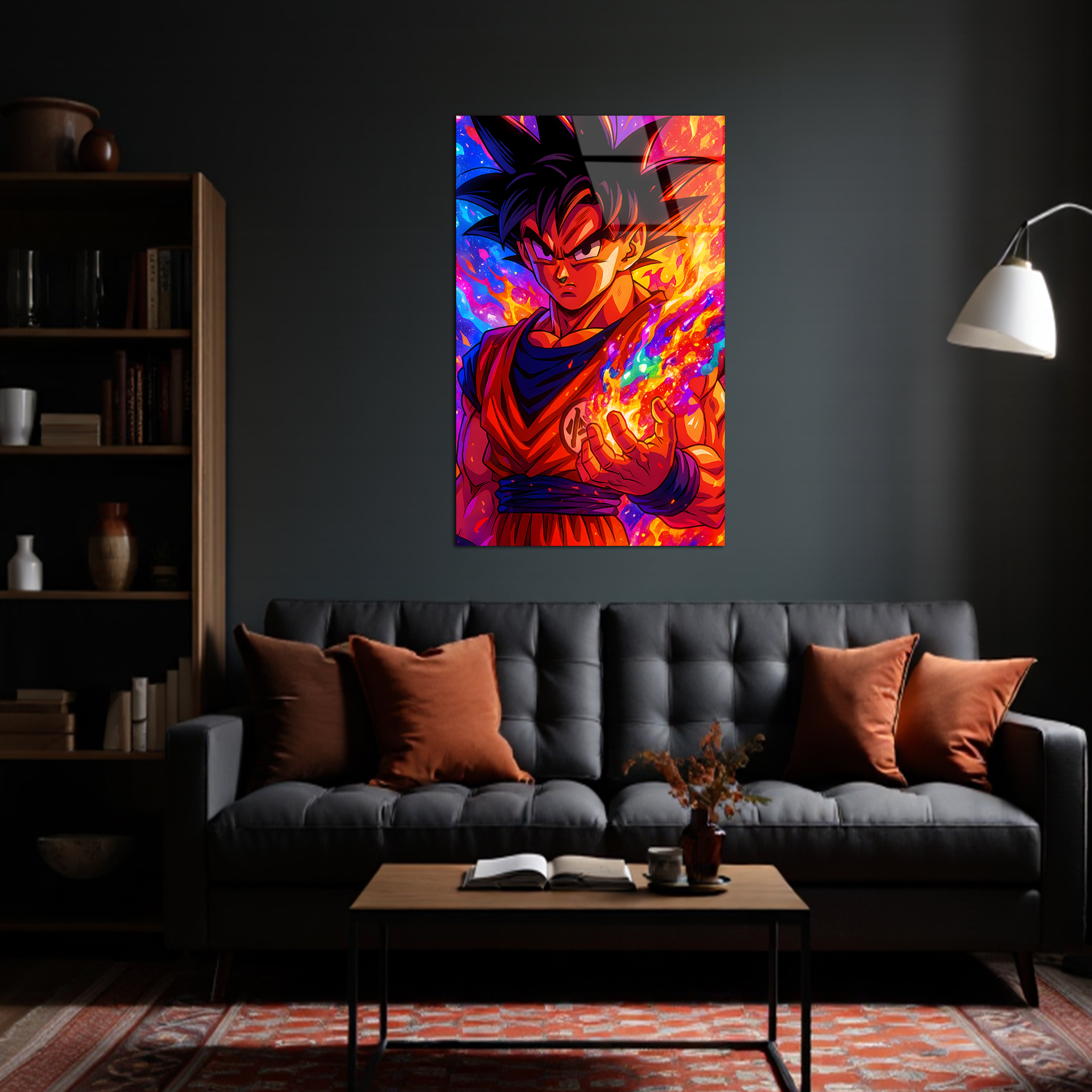 Goku: Cosmic Saiyan Ascendance | Premium HD Metal Wall Art
