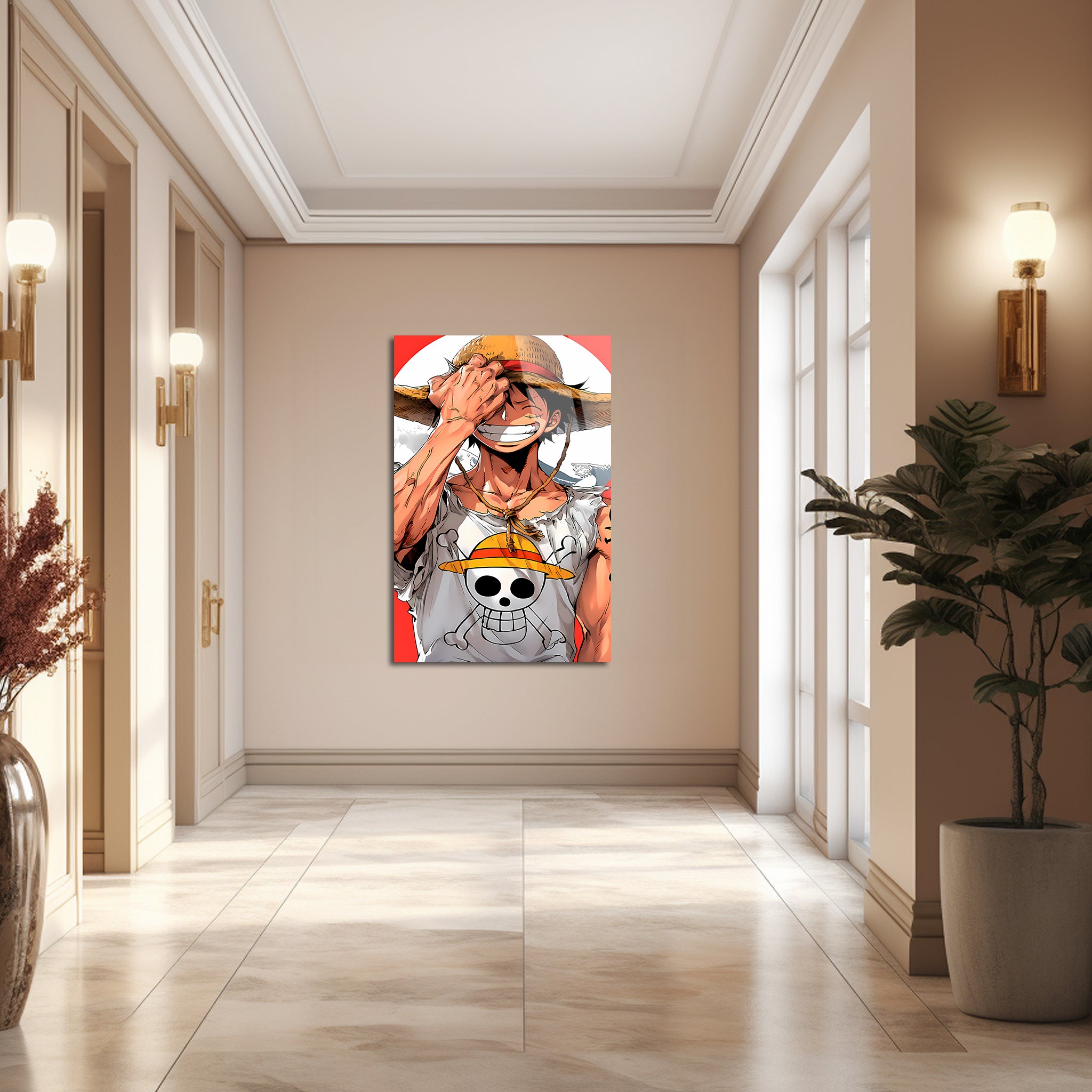 Monkey D. Luffy: The Unbreakable Dreamer | Premium HD Metal Wall Art