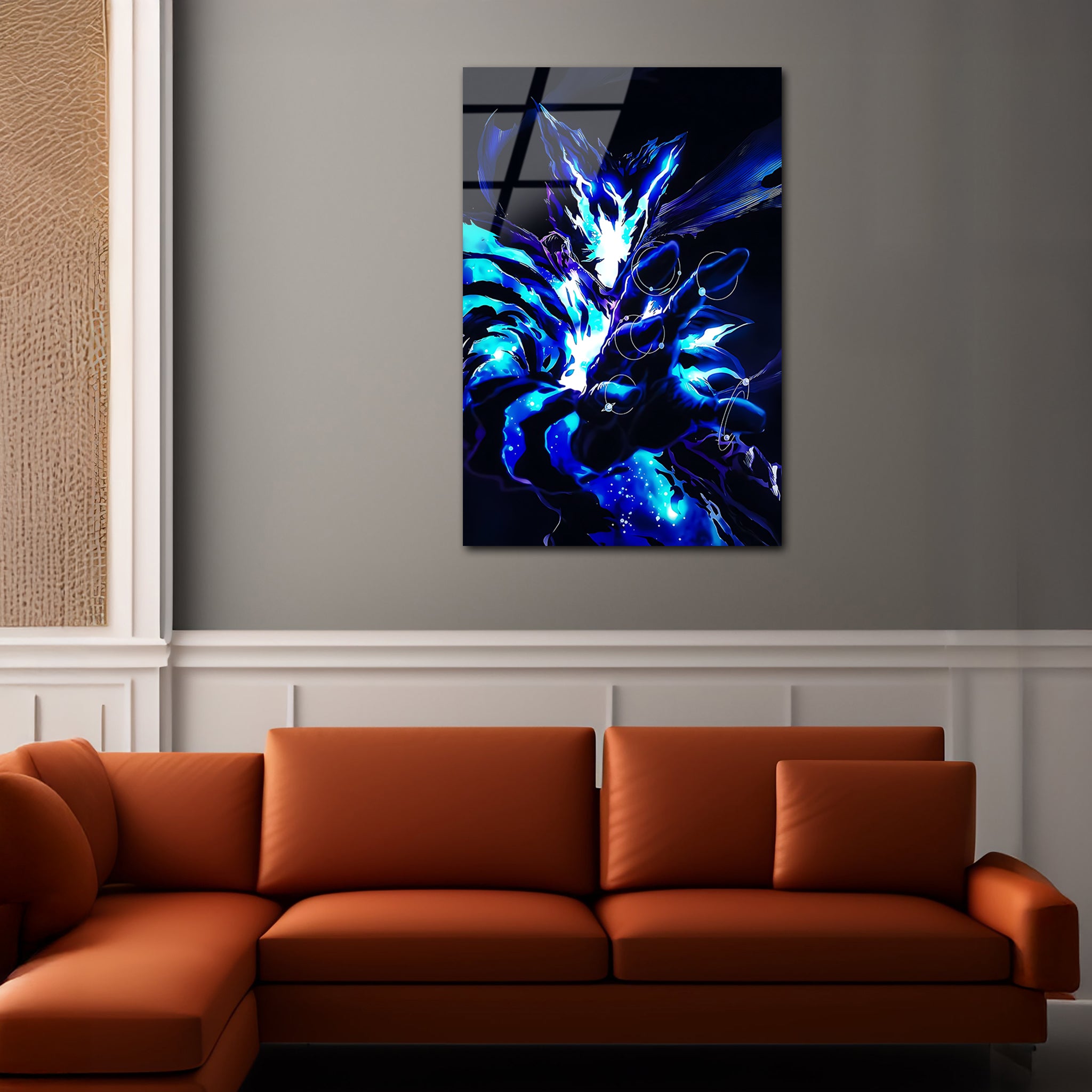 𝐆𝐚𝐫𝐨𝐮: Garou’s Awakened Form | Premium HD Metal Wall Art