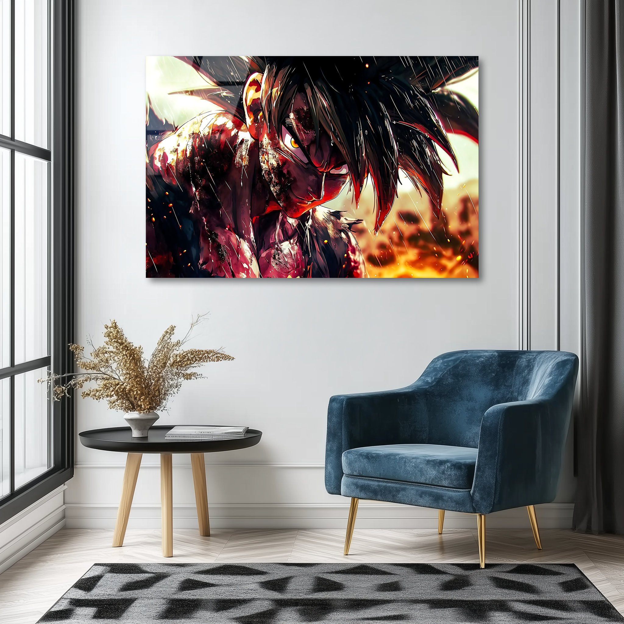 Goku: Ember of Hope | Premium HD Metal Wall Art