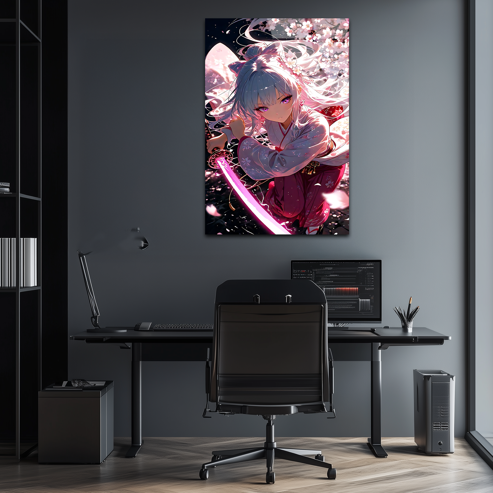 Yae Miko: Blossom of Thunder | Premium HD Metal Wall Art